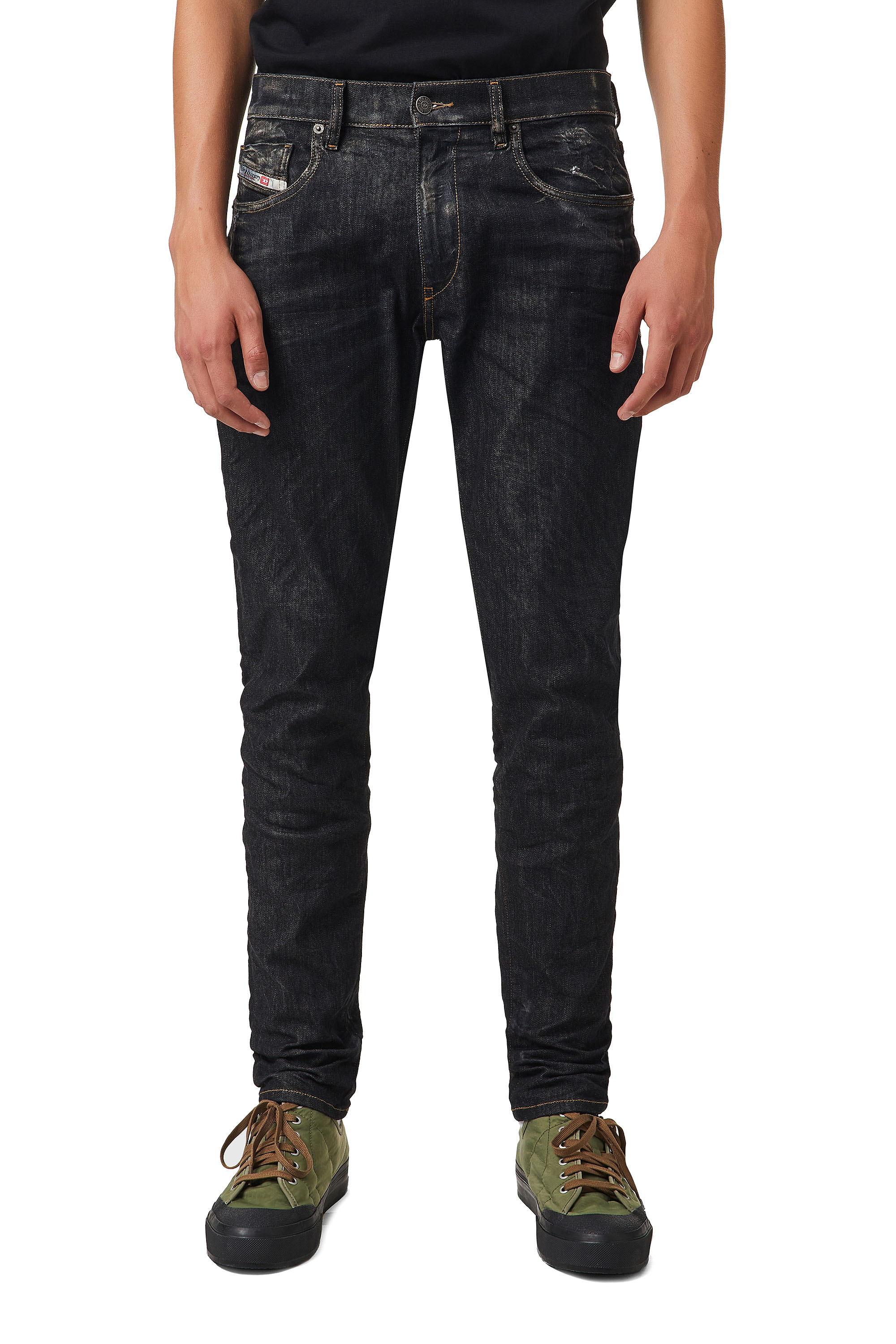 D-Strukt 09A87, Schwarz/Dunkelgrau - Jeans