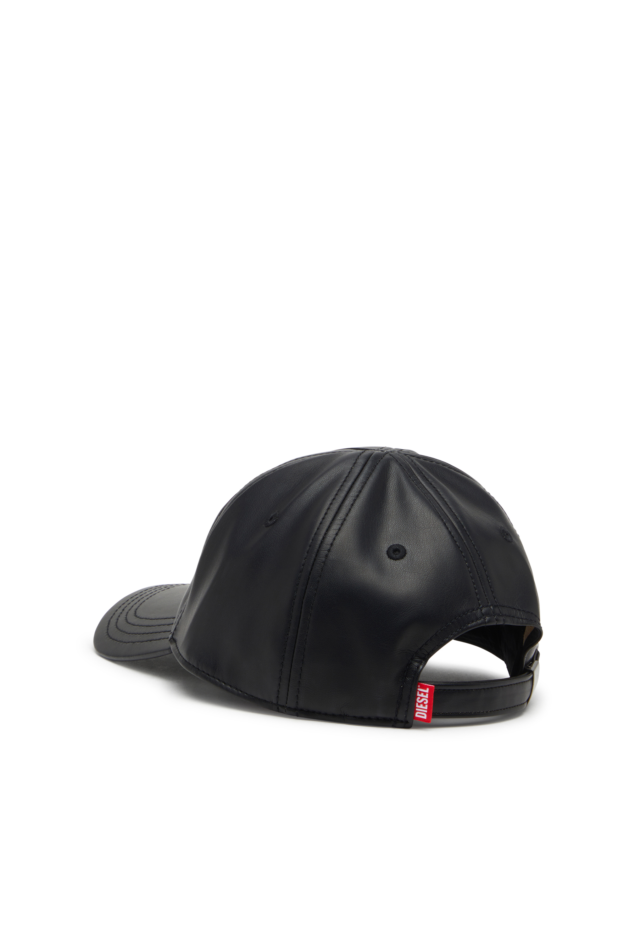Diesel - C-HEATHER, Herren Beschichtete Baseballkappe mit geprägtem Logo in Schwarz - 2