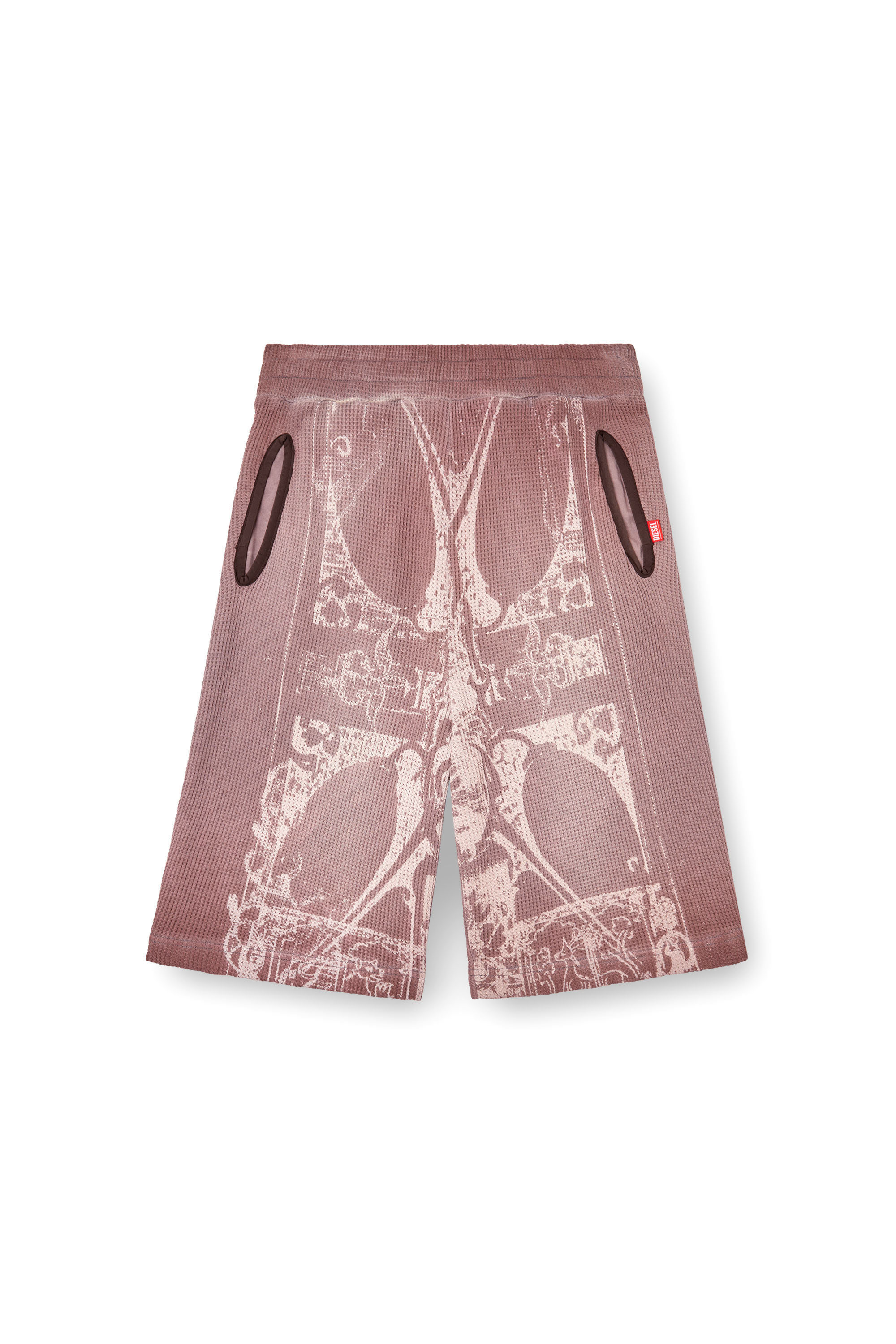 Diesel - P-WARKY-SHORT, Herren Waffel-Shorts mit mittelalterlichem Print in null - 3