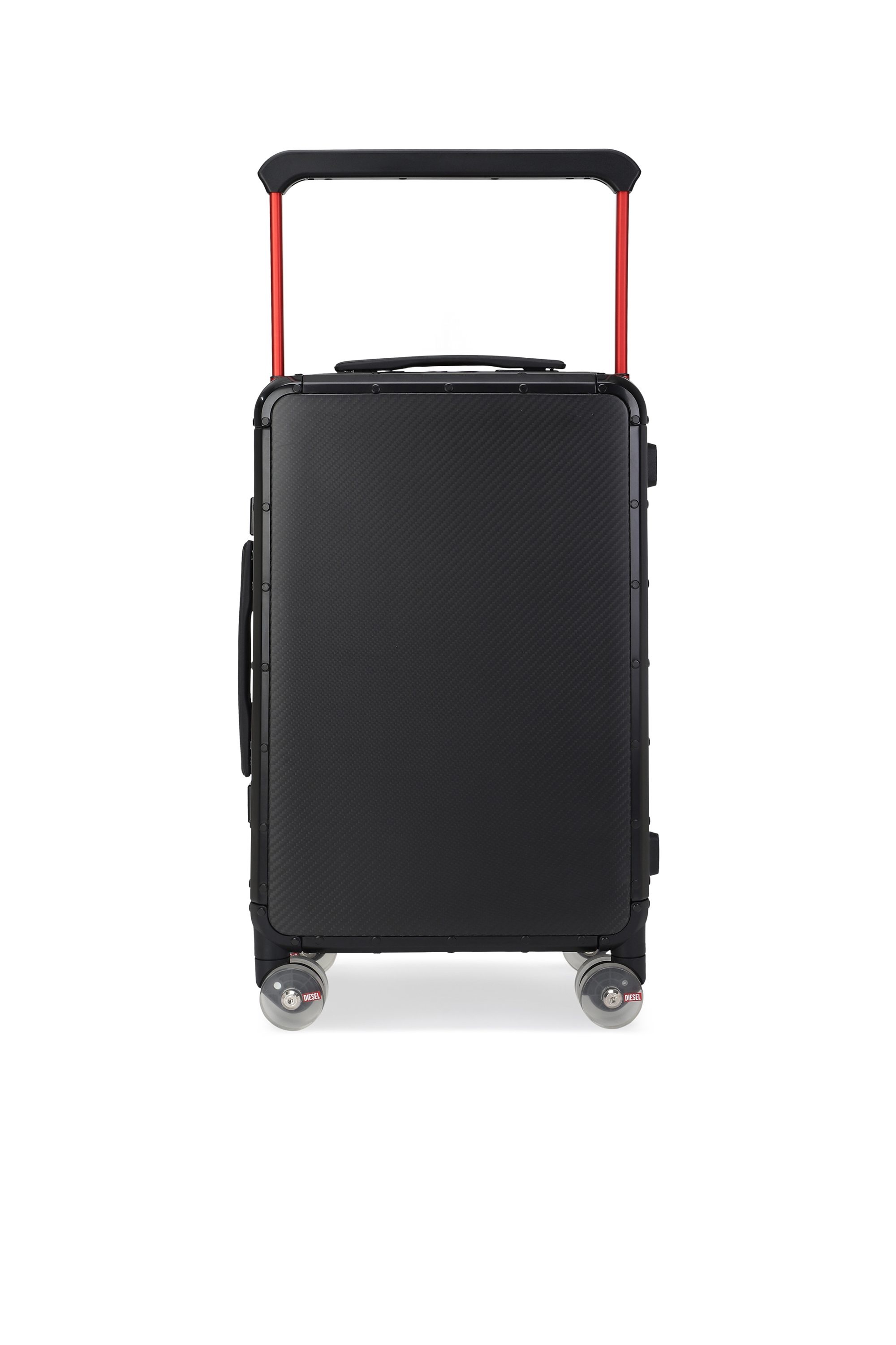 Diesel - DSL CARBON FIBER TROLLEY-BLACK- DSL001, Unisex Koffer aus Kohlefaser Gr&ouml;&szlig;e S in Schwarz - 2