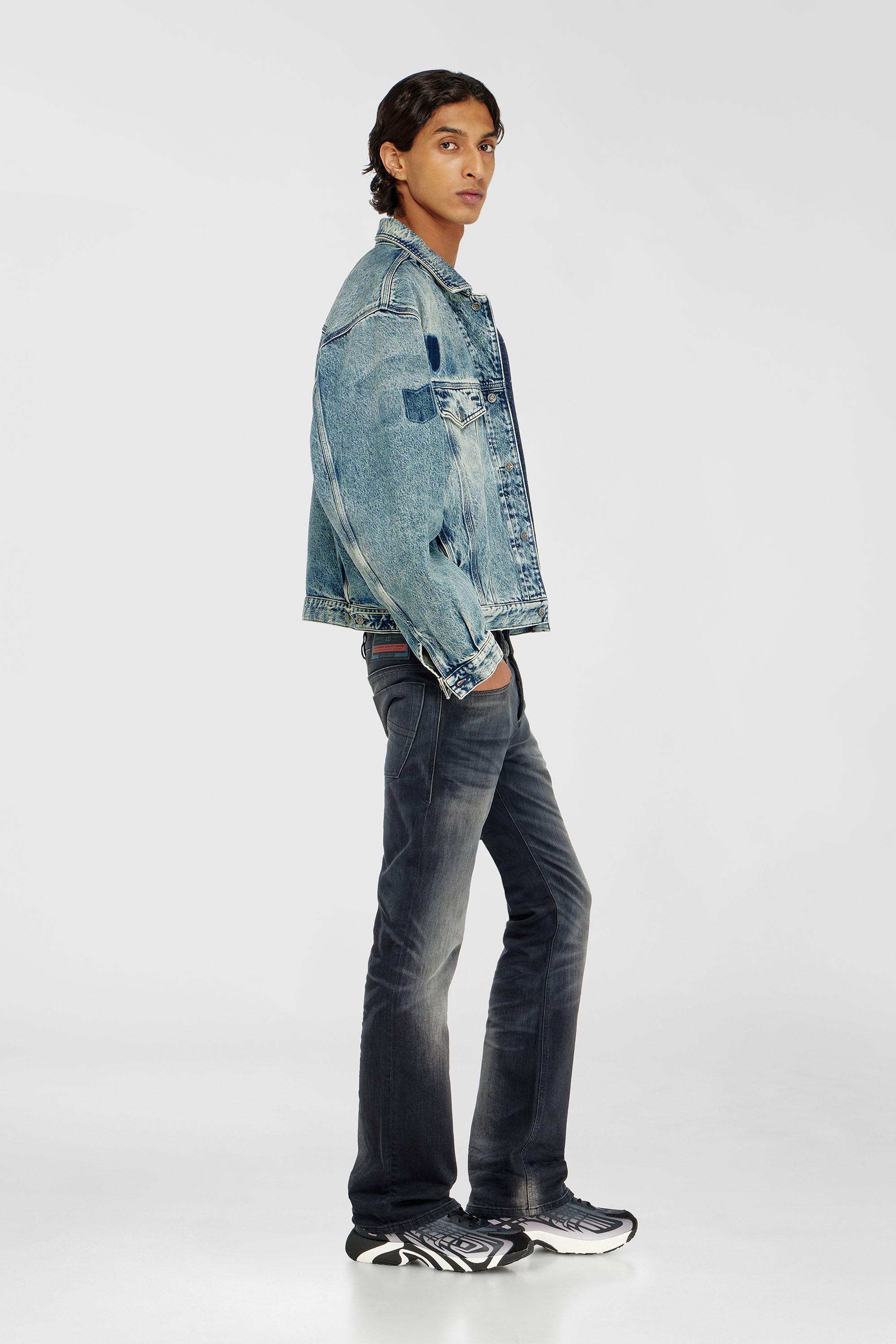 Diesel - Man's Bootcut Jeans 2007 Zatiny 09P38, Black/Dark grey - 2