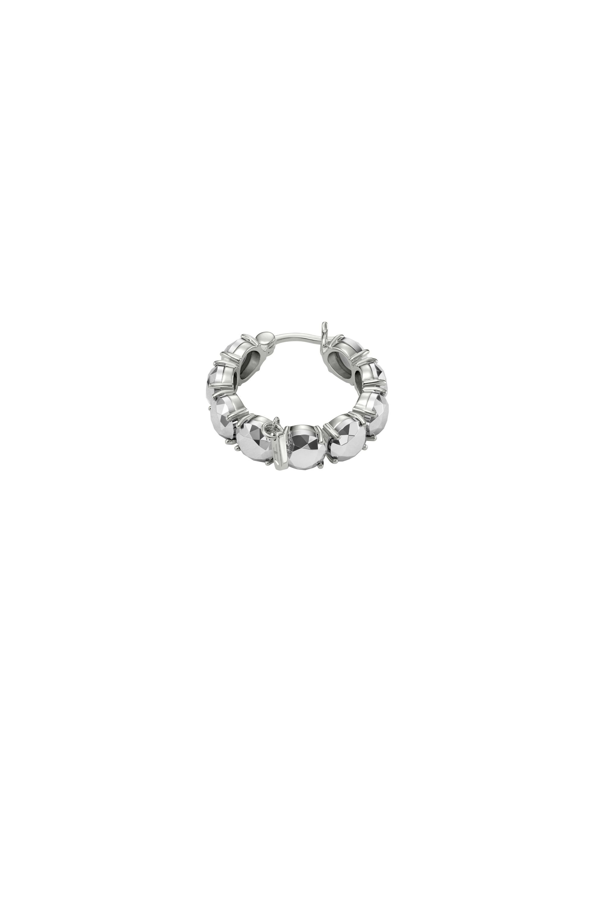 Diesel - DL1357040 STERLING SILVER JEWEL, Unisex's Sterling Silver Hoop Earring in Silver - 1