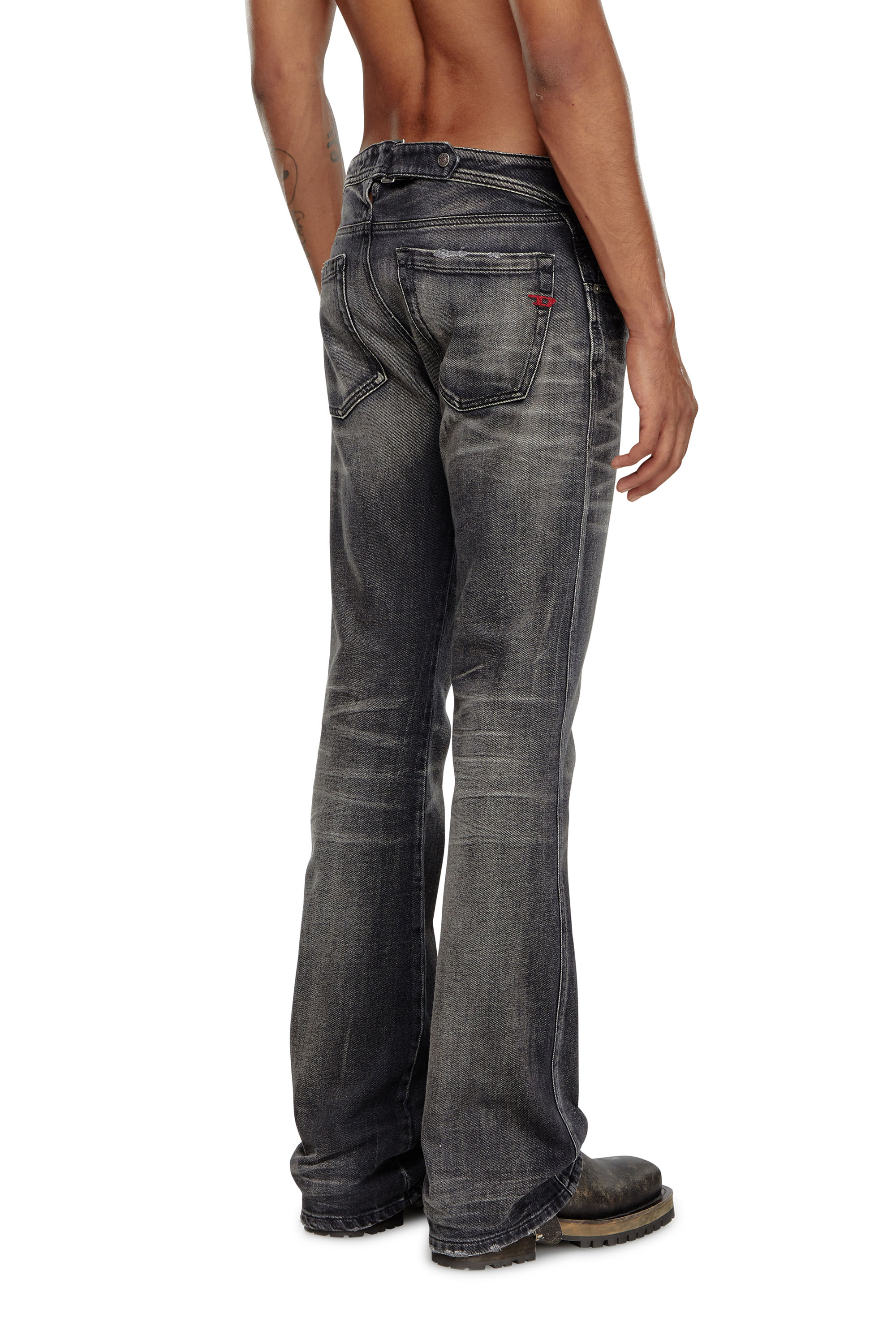 Diesel - Herren Bootcut Jeans D-Backler 09J65, Schwarz/Dunkelgrau - 3