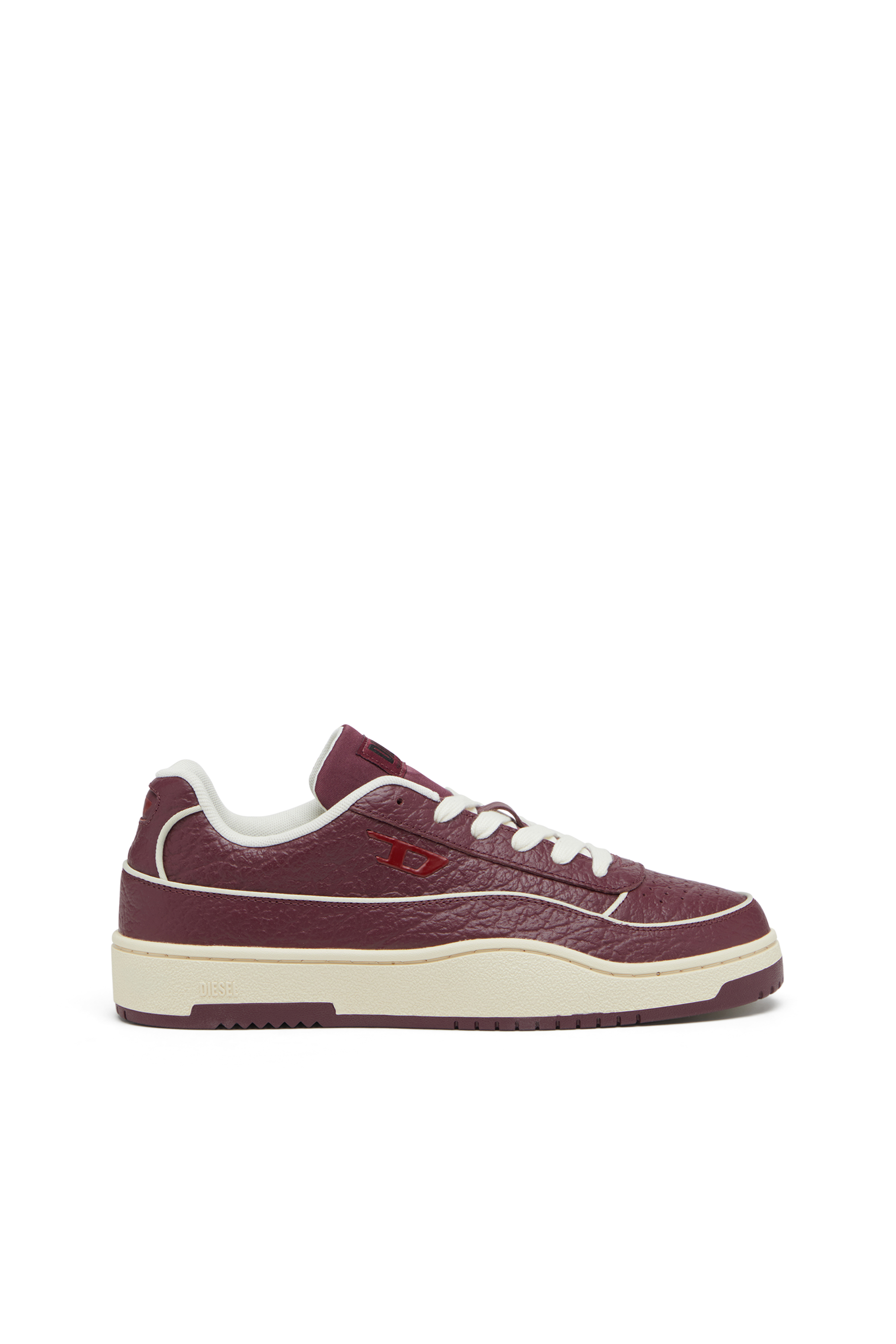 S-TRACKER-D LOW, Burgunderrot Diesel - S-TRACKER-D LOW, Herren S-Tracker-D-Sneakers aus strukturiertem Leder in Burgunderrot - 1
