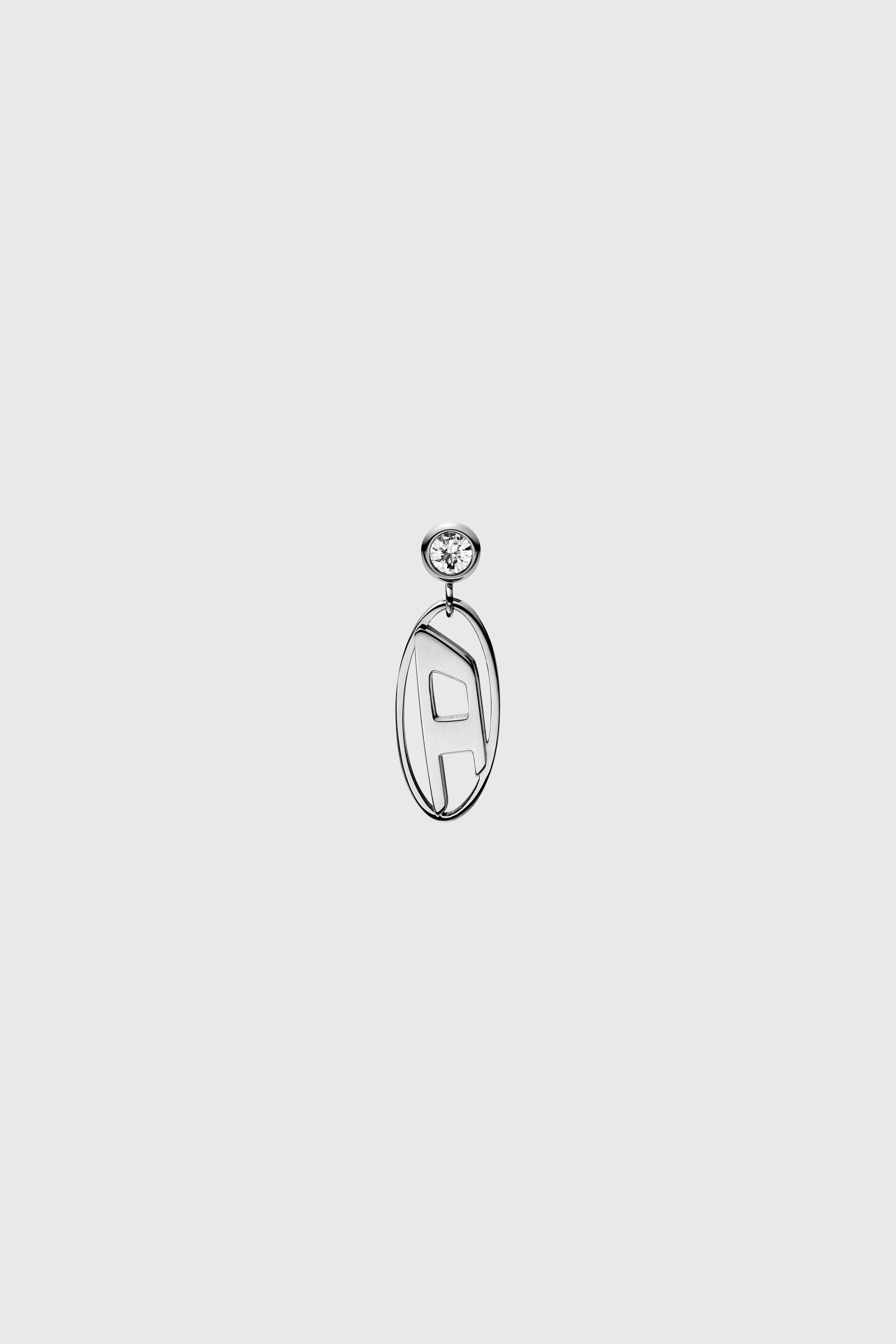 Diesel - DX1655040 JEWELLERY, Unisex Edelstahl-Tropfen-Ohrring in Silber - 2