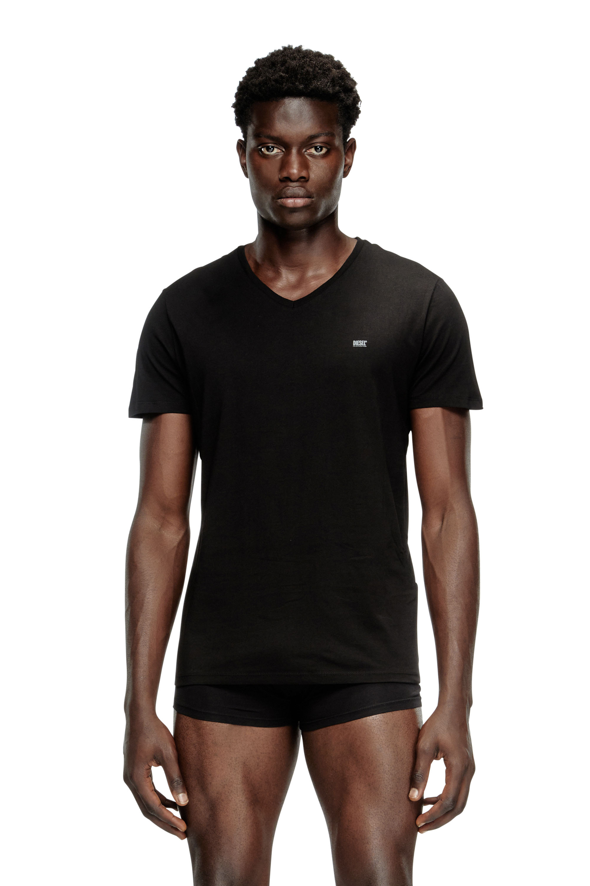 Diesel - UMTEE-MICHAEL3PACK, Herren T-Shirts mit V-Ausschnitt im Dreierpack in Schwarz - 2