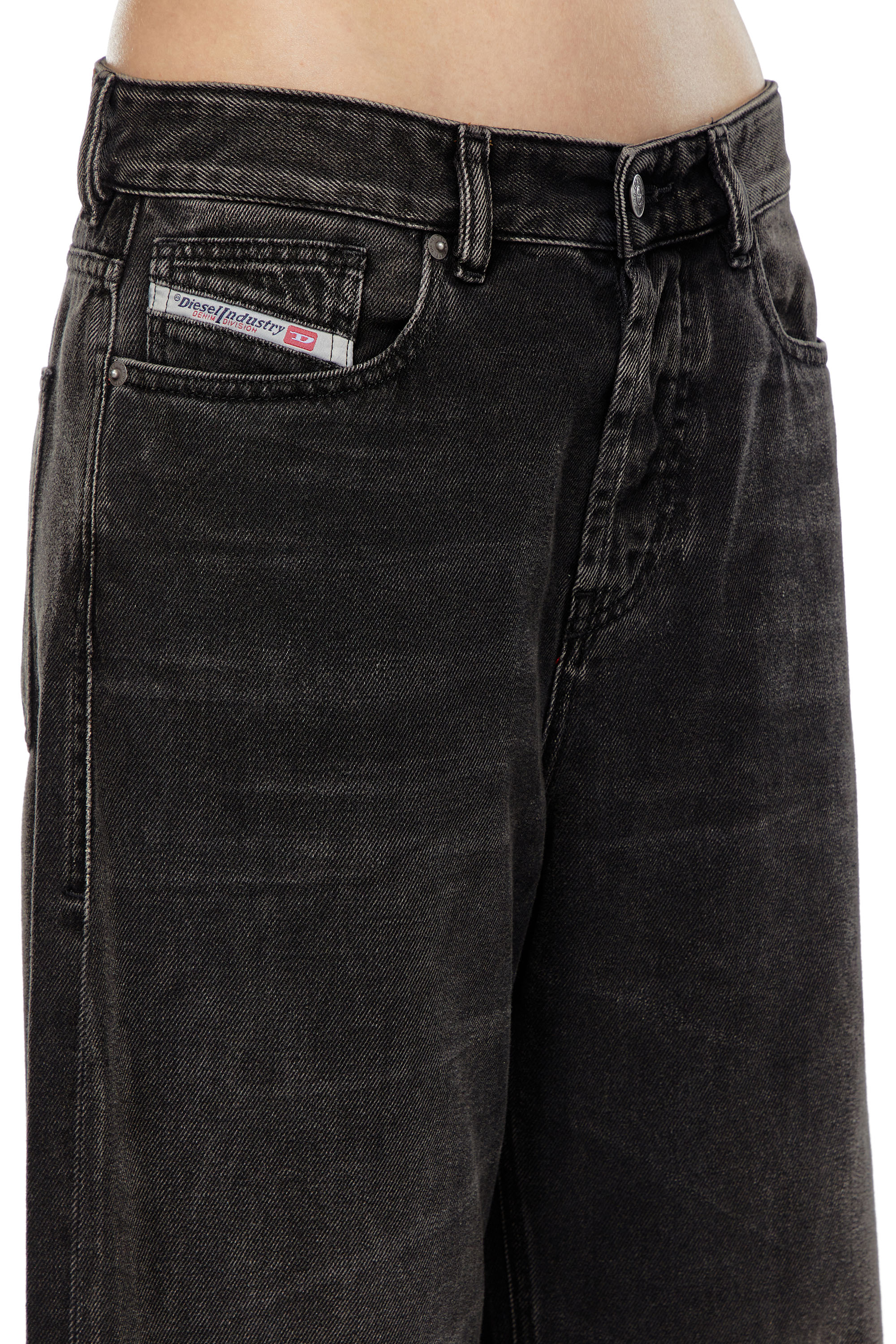 Diesel - Unisex Relaxed Jeans 1996 D-Sire 09J96, Schwarz/Dunkelgrau - 4