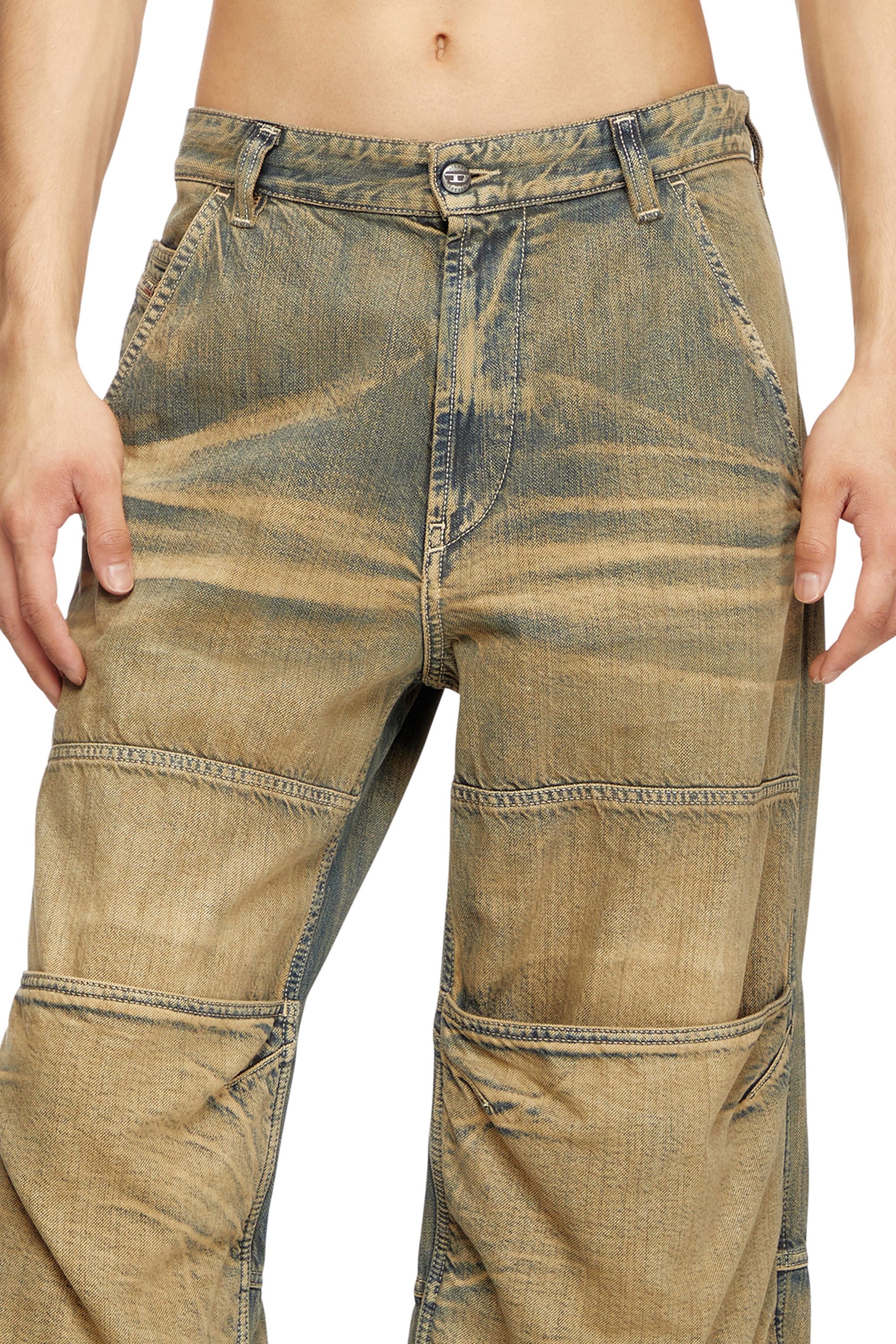 Diesel - Unisex Relaxed Jeans D-Shift 09L49, Mittelblau - 5