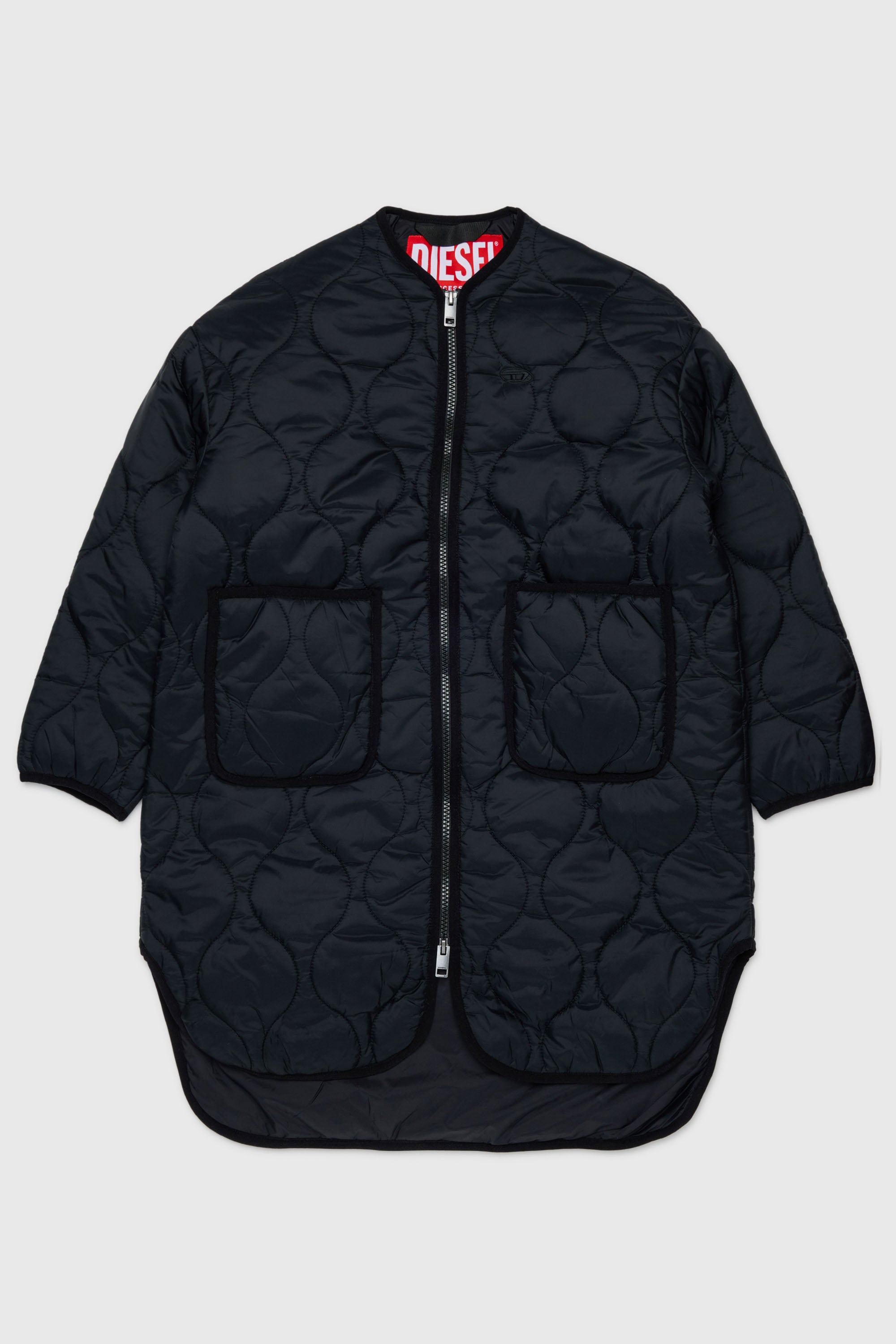 Diesel - JPOP, Damen Steppjacke aus gestepptem Nylon in Schwarz - 1