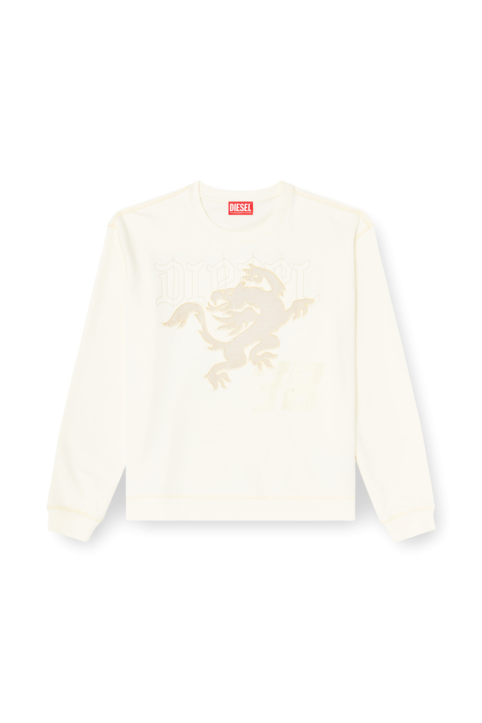 Diesel - S-NORM-AA3, Herren Sweatshirt mit Stickerei und Druck in null - 3