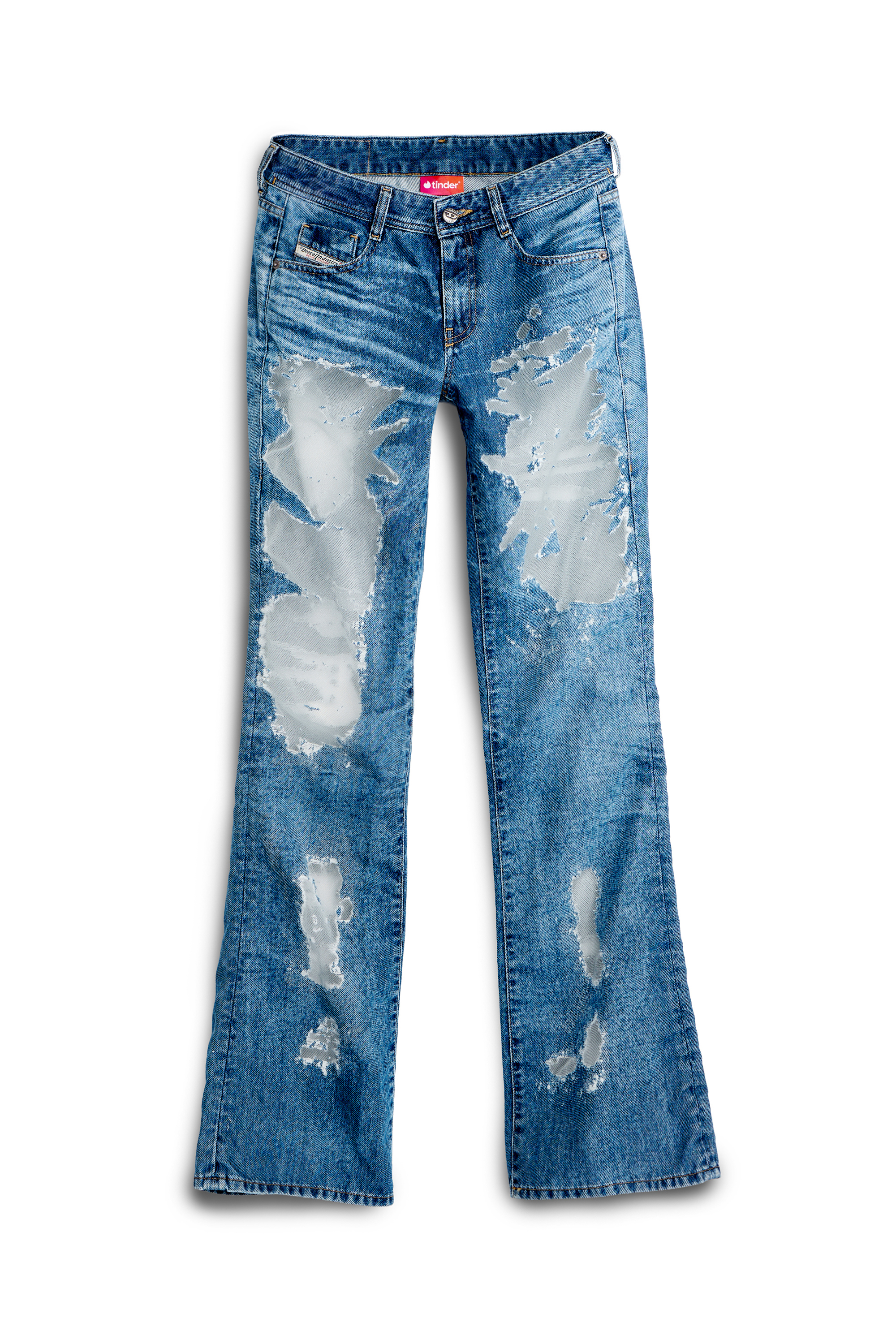 Diesel - Damen Bootcut Jeans 1969 D-Ebbey 068ZH, Mittelblau - 4