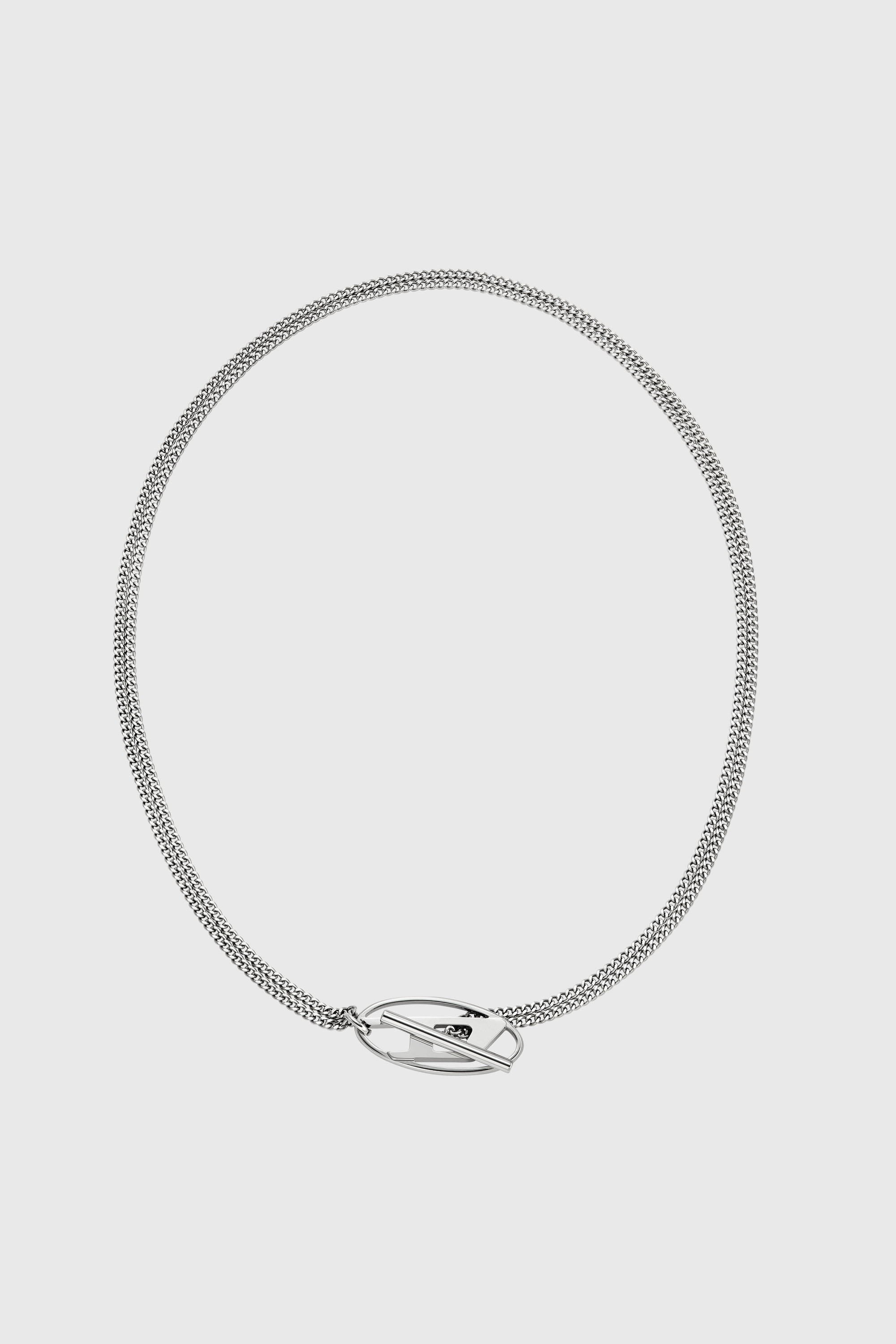 Diesel - DX1534040, Unisex Halskette aus Edelstahl in Silber - 1