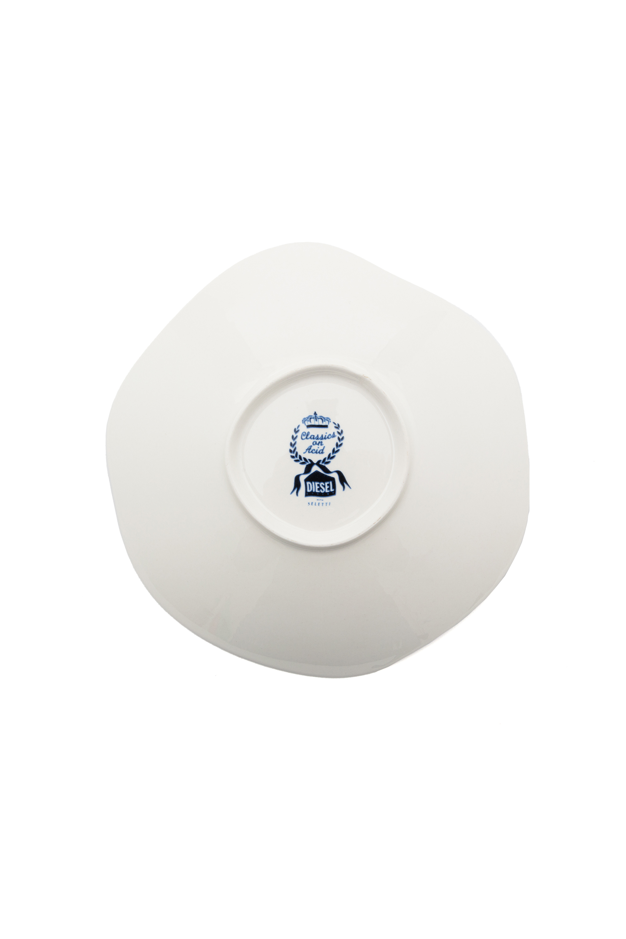 Diesel - 11225 SOUP PLATE IN PORCELAIN "CLASSIC O, Weiss/Blau - Image 2