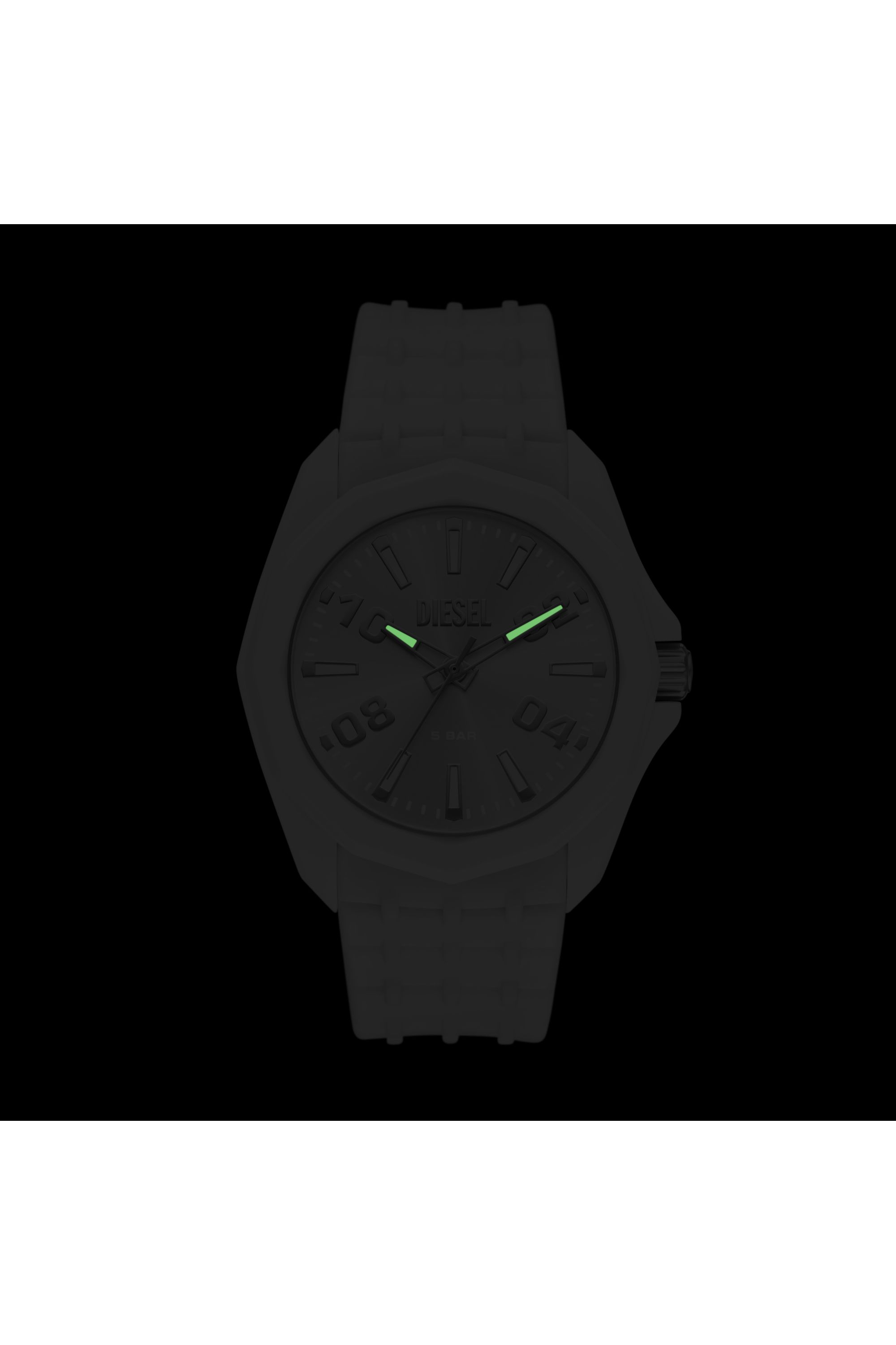 Diesel - DZ2244 WATCH, Herren Stinger Uhr aus wei&szlig;em Silikon in Wei&szlig; - 4