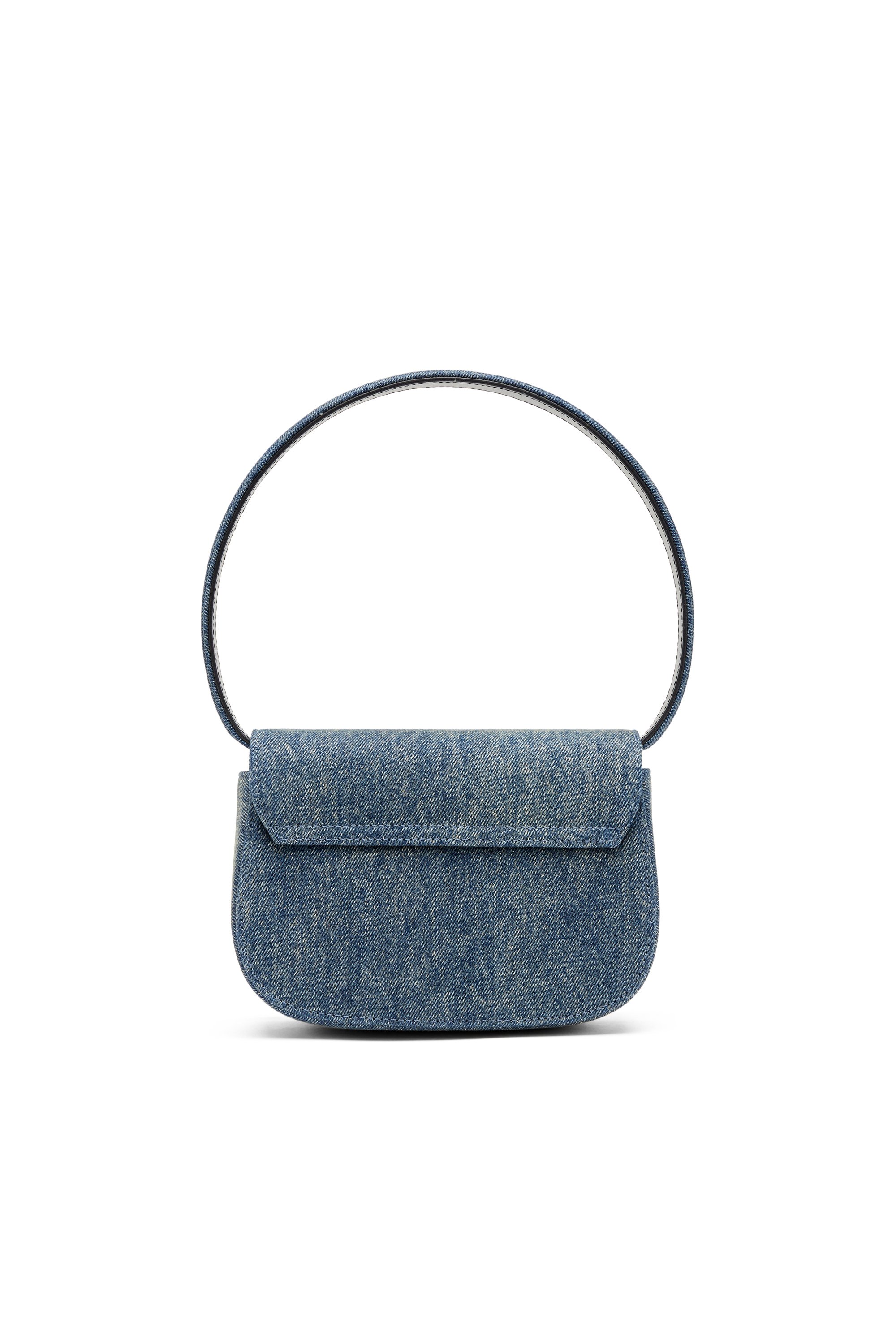 Diesel - 1DR, Damen Ikonische Schultertasche aus solarisiertem Denim in Blau - 2