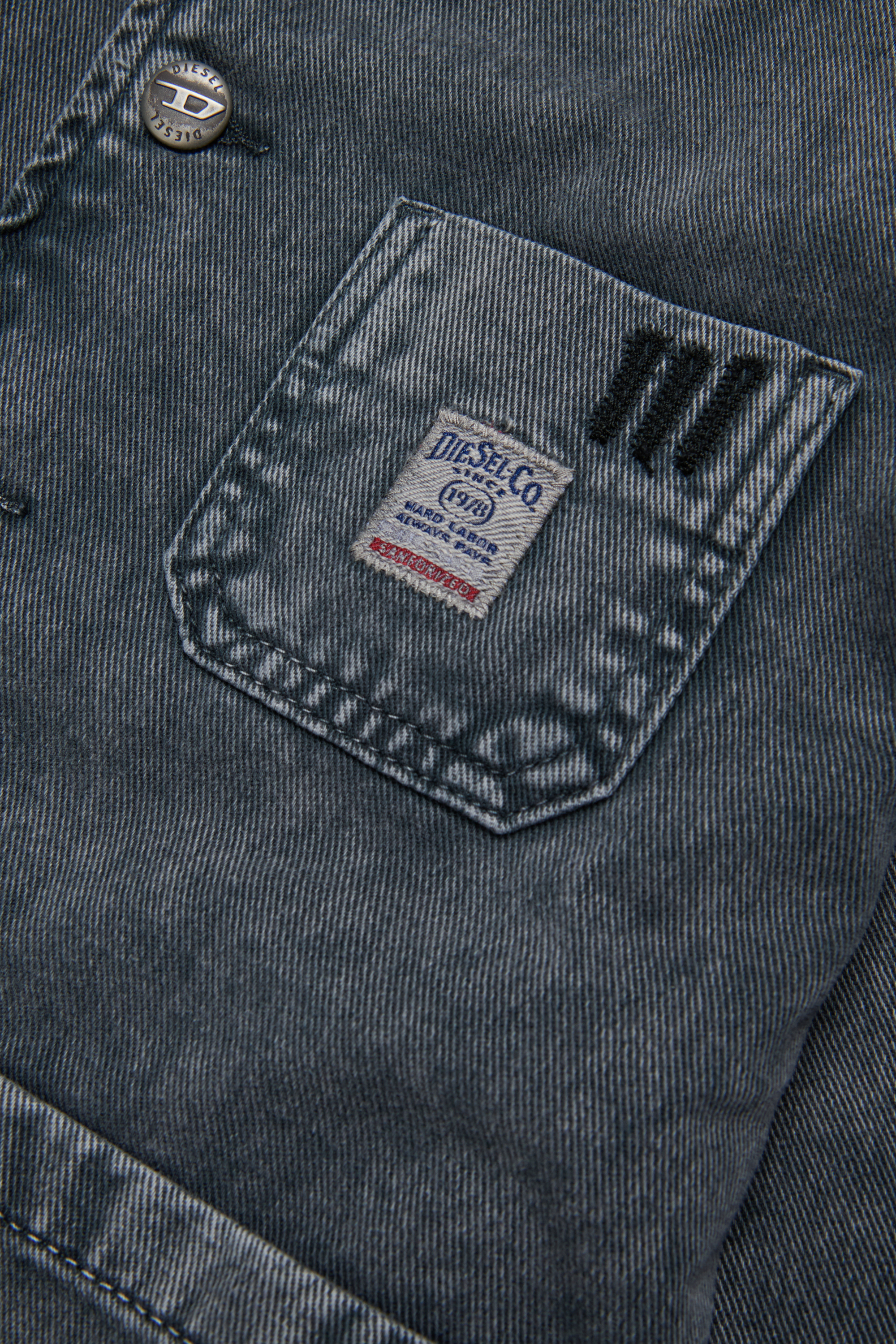 Diesel - JSTACK, Herren Arbeitshemdjacke im Workwear-Stil in Dunkelgrau - 4