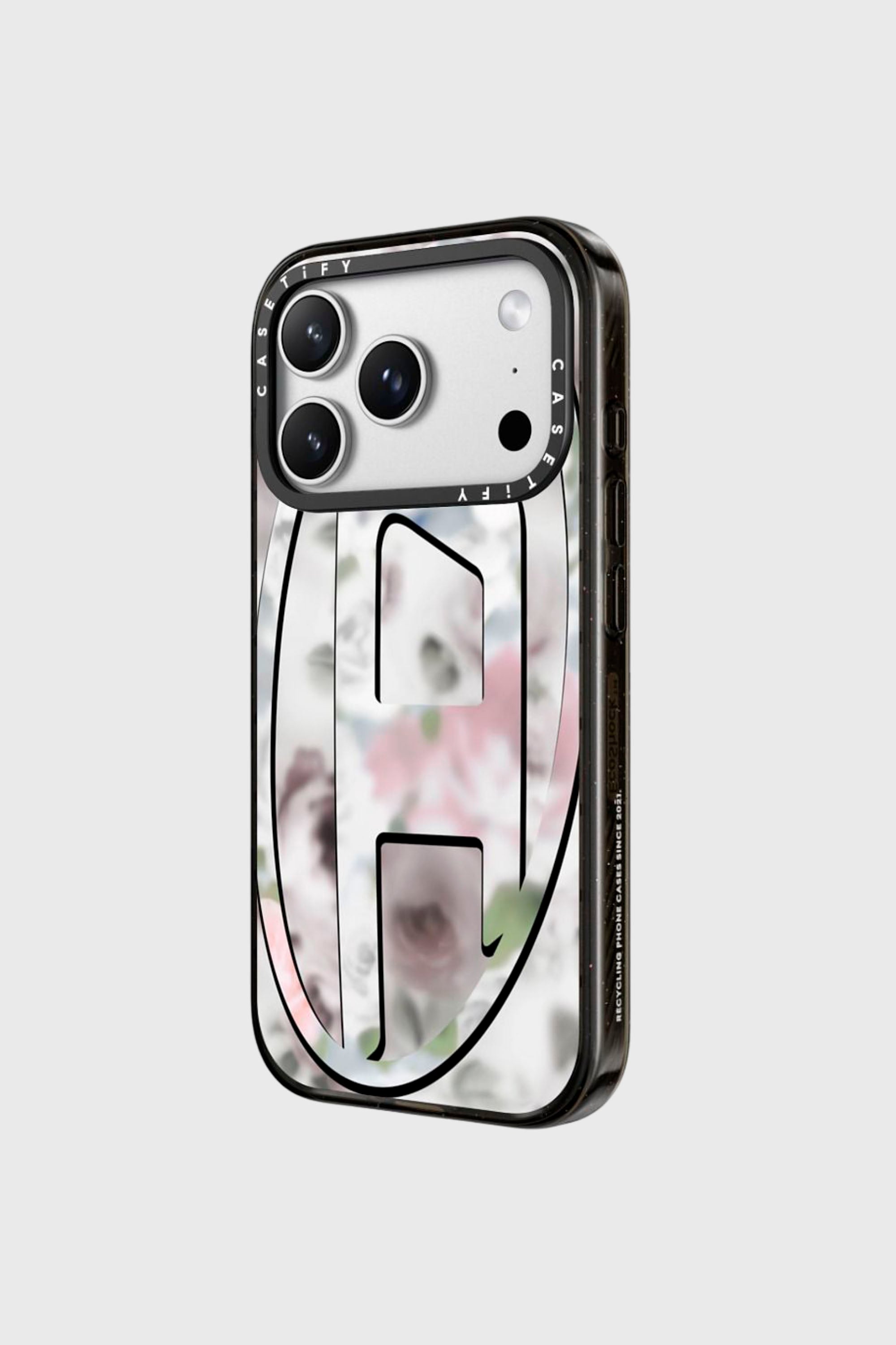 Diesel - 60528 MOULDED CASE, Unisex H&uuml;lle Oval D impact f&uuml;r iPhone 17 Pro in Schwarz/Rosa - 2