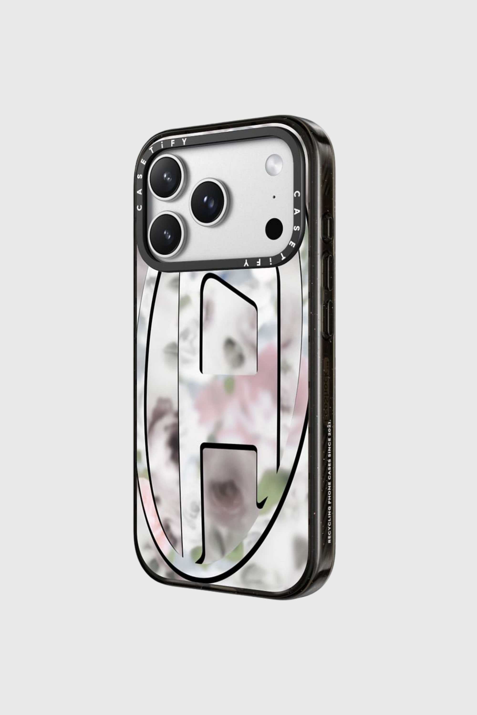 Diesel - 60528 MOULDED CASE, Unisex H&uuml;lle Oval D impact f&uuml;r iPhone 17 Pro in Schwarz/Rosa - 2