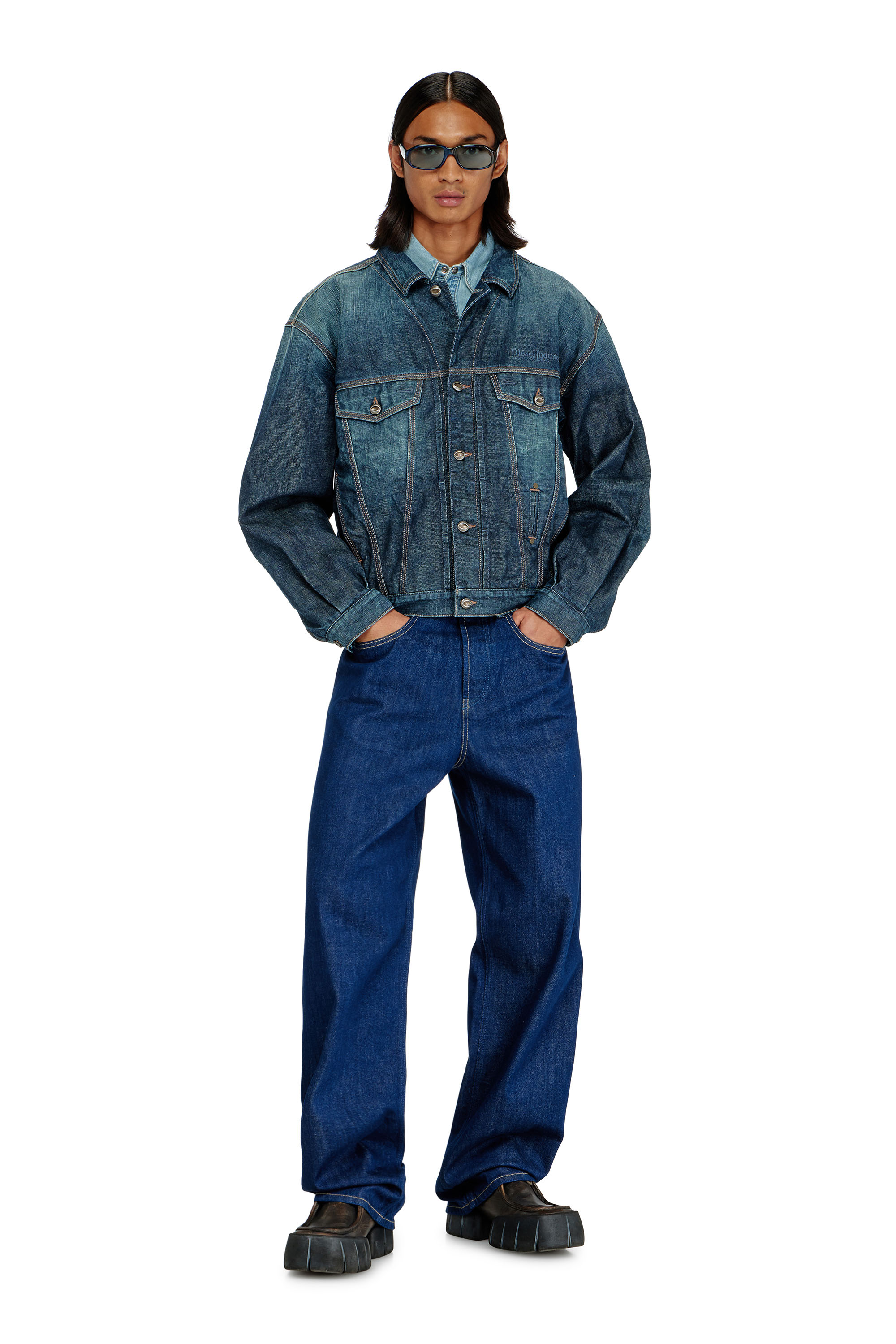 Diesel - Herren Relaxed Jeans 2001 D-Macro 09Q09, Dunkelblau - 2