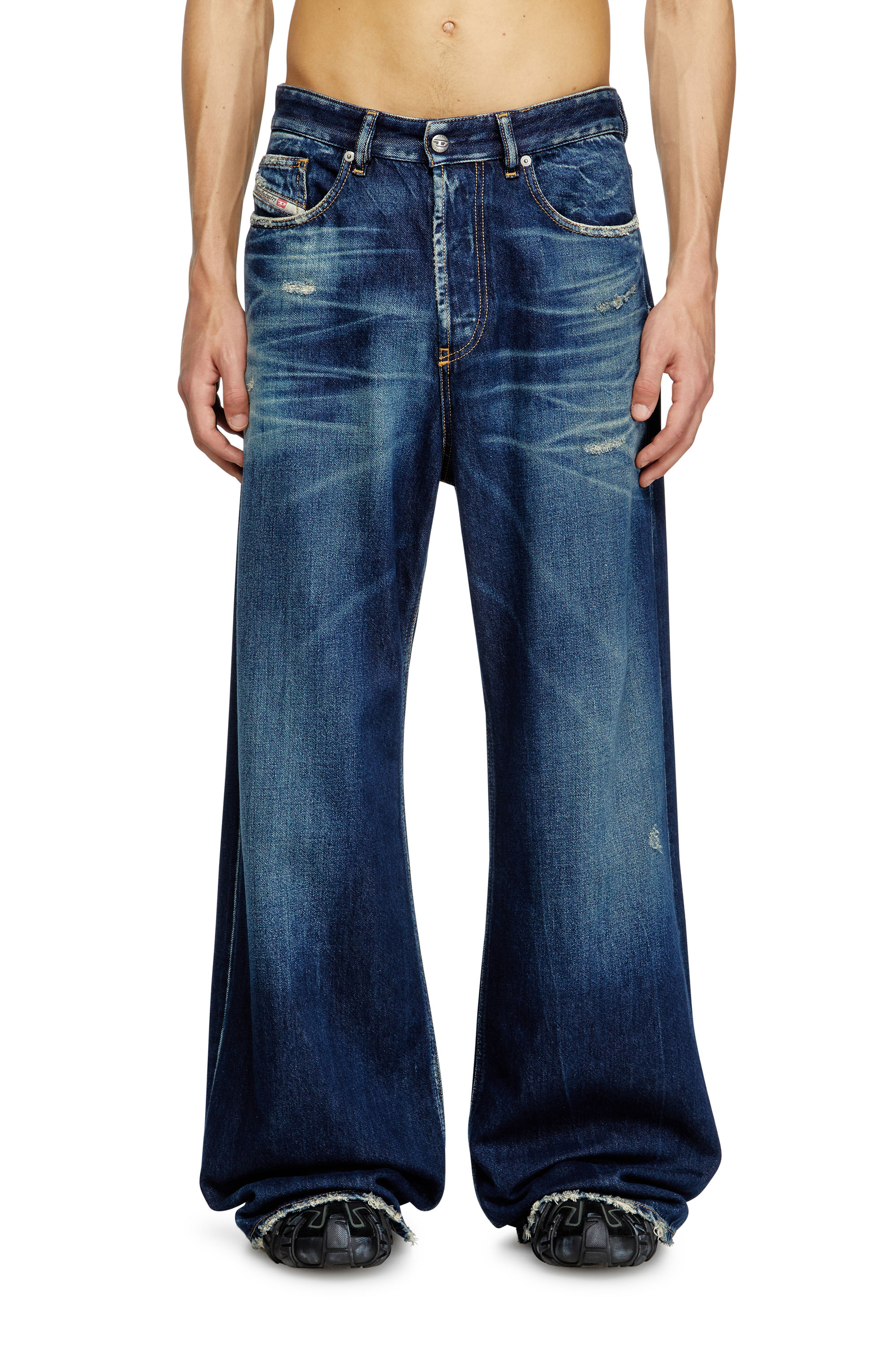 Diesel - Herren Relaxed Jeans D-Rise 09M06, Dunkelblau - 3