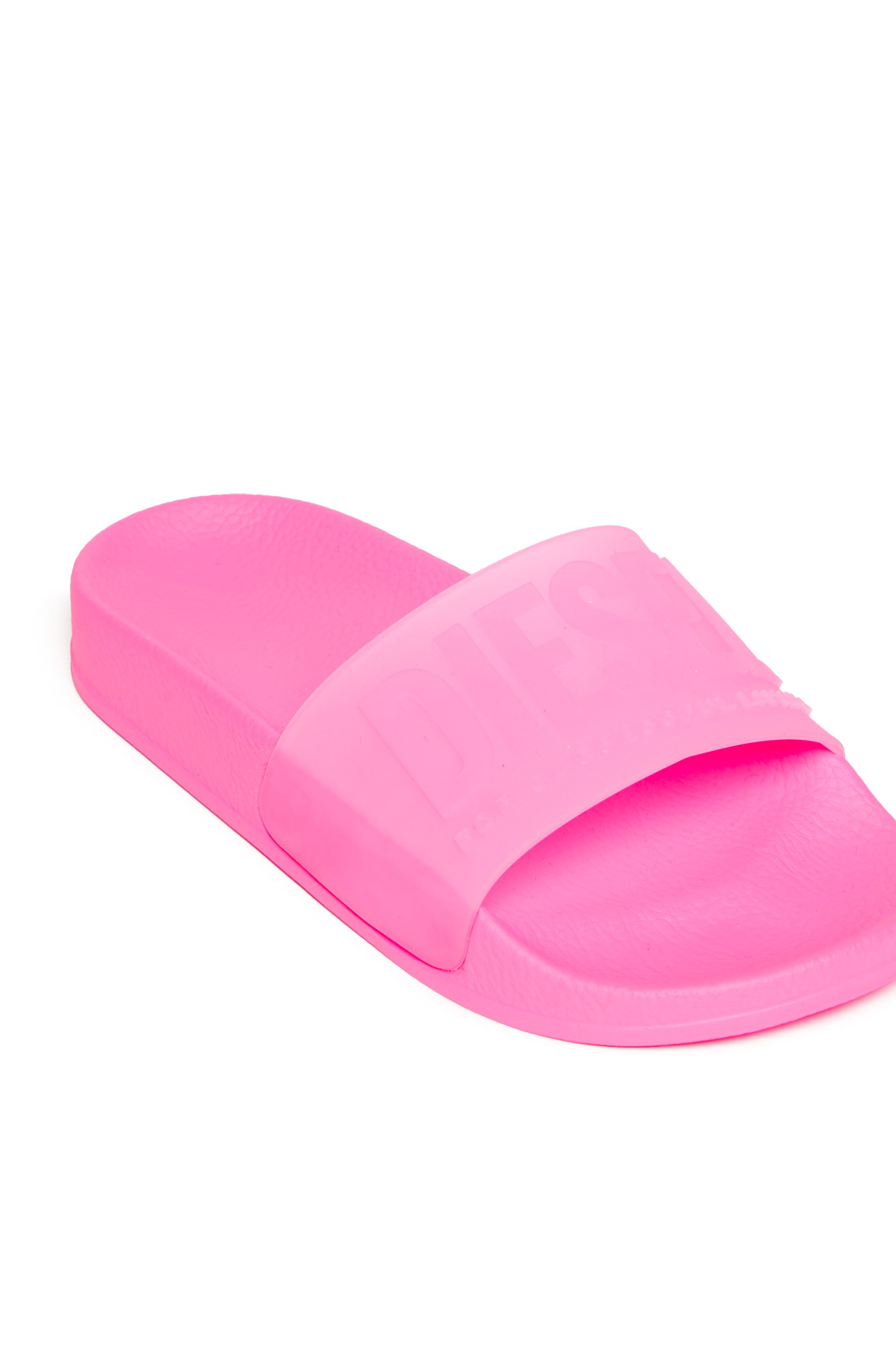 Diesel - SA-MAYEMI CC, Unisex Pool-Slides aus semitransparentem Gummi in Rosa - 4