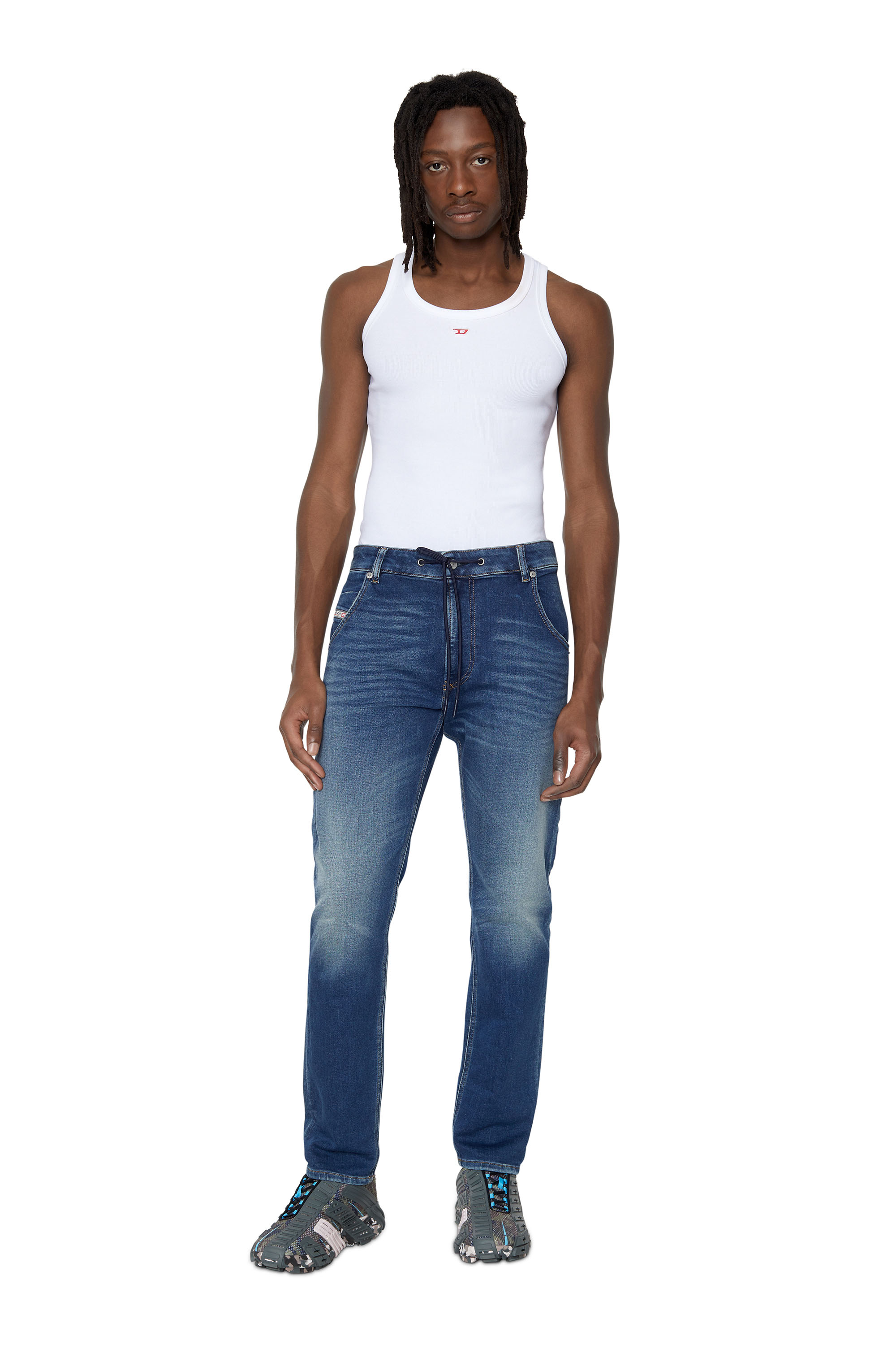 Diesel - Krooley JoggJeans® 068AZ Tapered, Mittelblau - Image 5