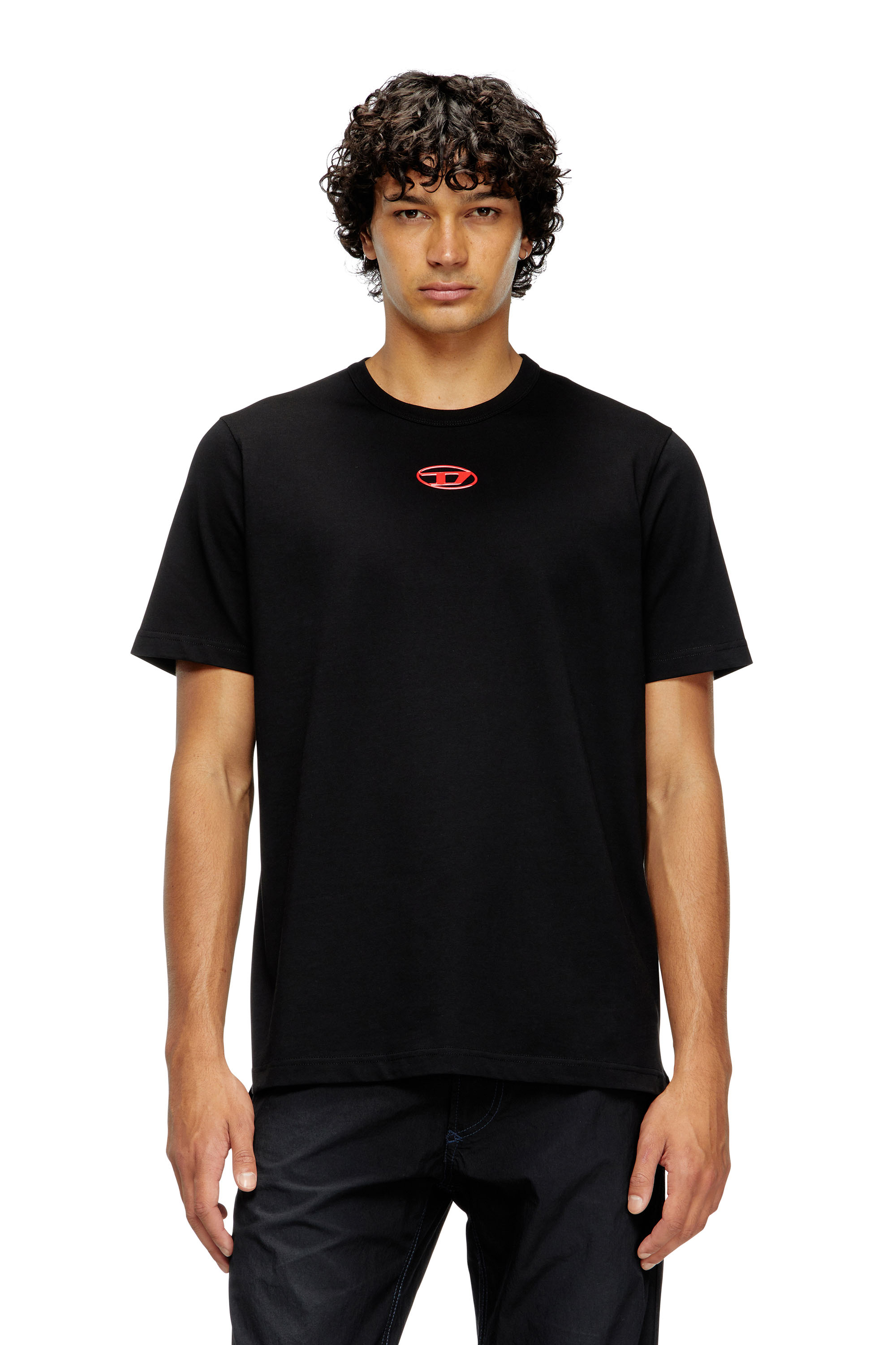 Diesel - T-ADJUST-OD, Herren T-Shirt mit metallischem Oval D in null - 1