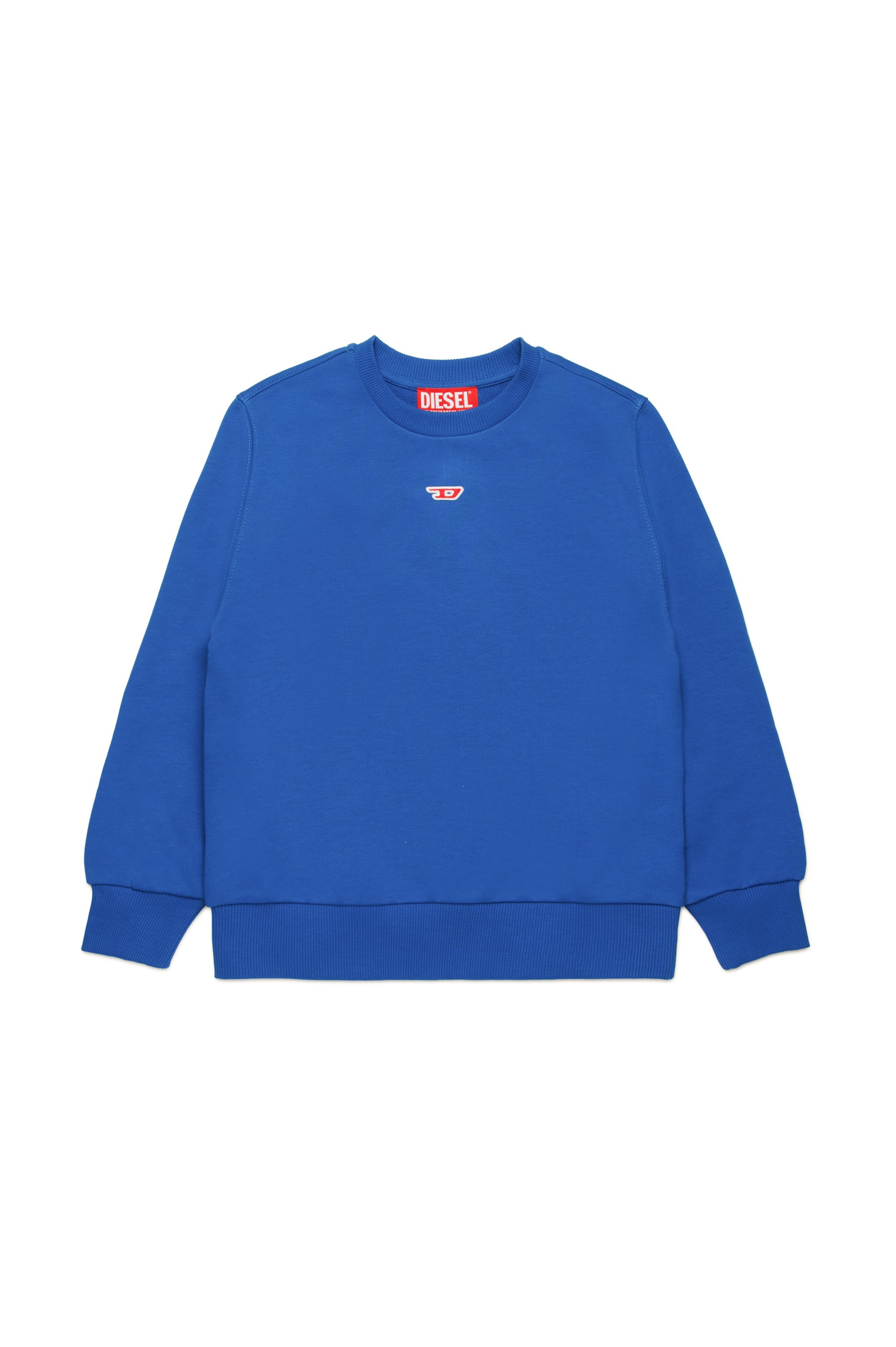 Diesel - SGINND OVER, Unisex Sweatshirt mit D-Logo in Blau - 1