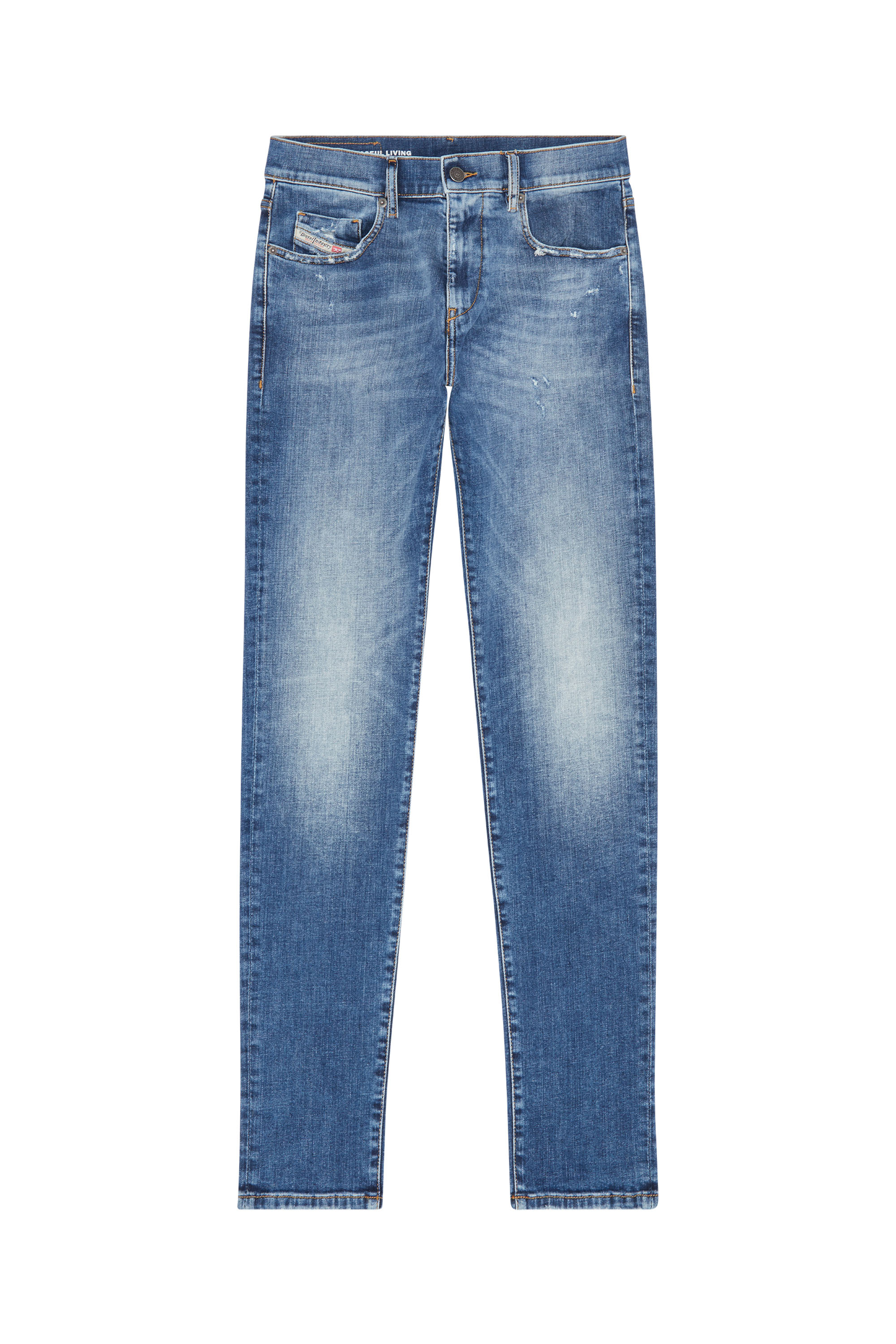 Diesel - Slim Jeans 2019 D-Strukt 09G32, Mittelblau - Image 5