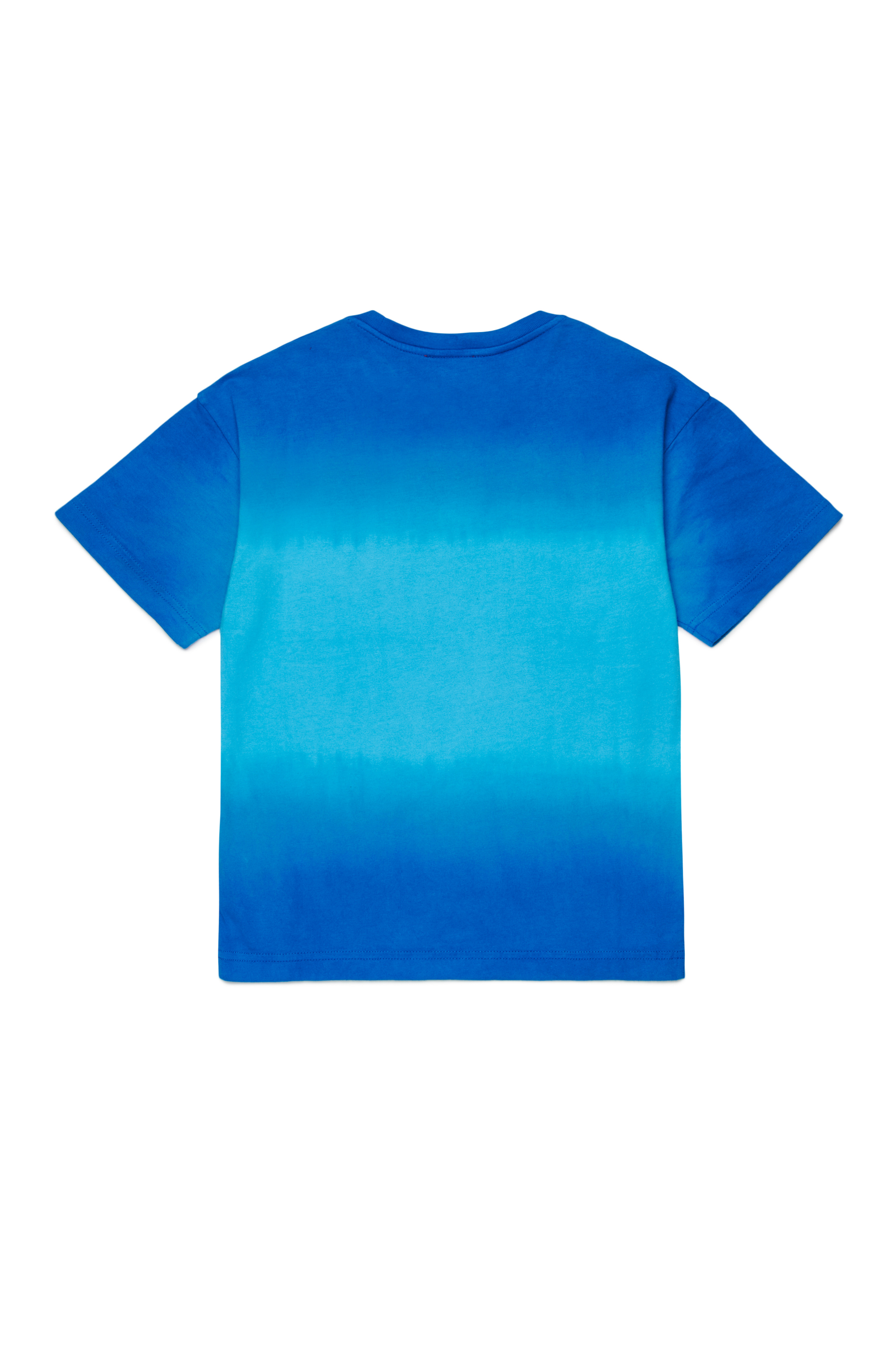 Diesel - TSHADE OVER, Herren Baumwoll-T-Shirt mit Ombre-Waschung in Blau - 2