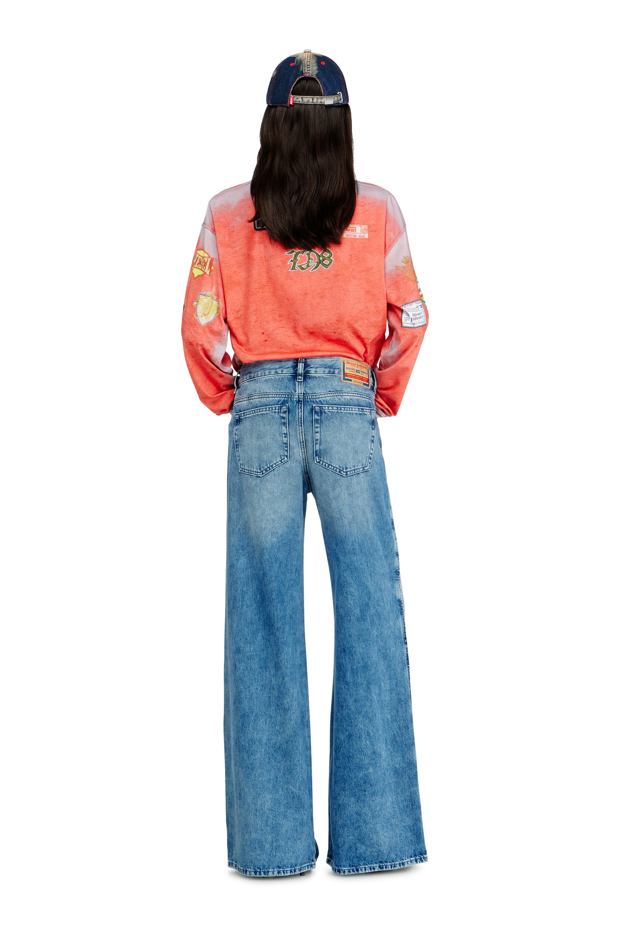 Diesel - Damen Flare Jeans 1978 D-Akemi 0ADCJ, Mittelblau - 3