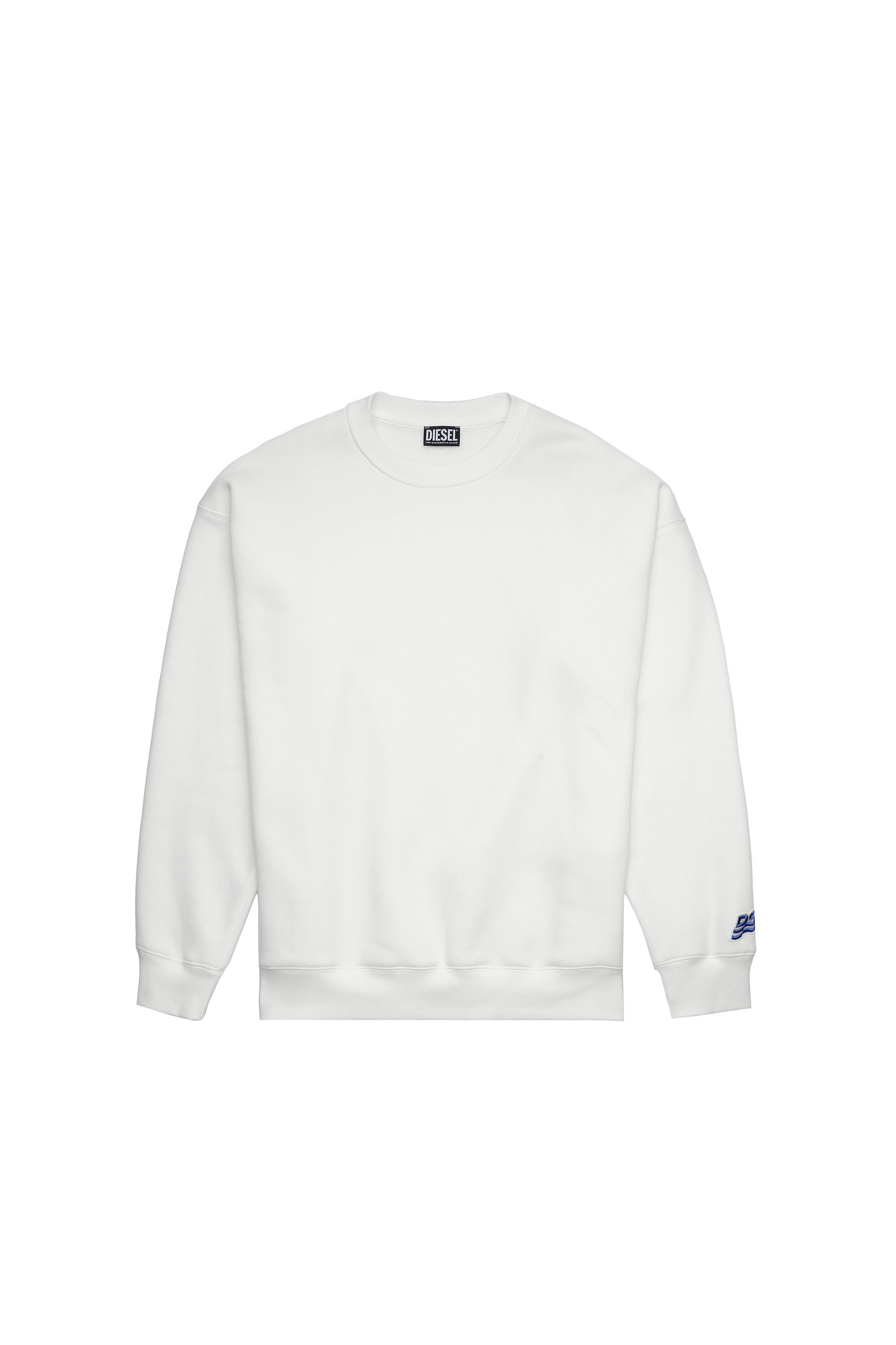 S-MART-RIB-B1, Weiß - Sweatshirts