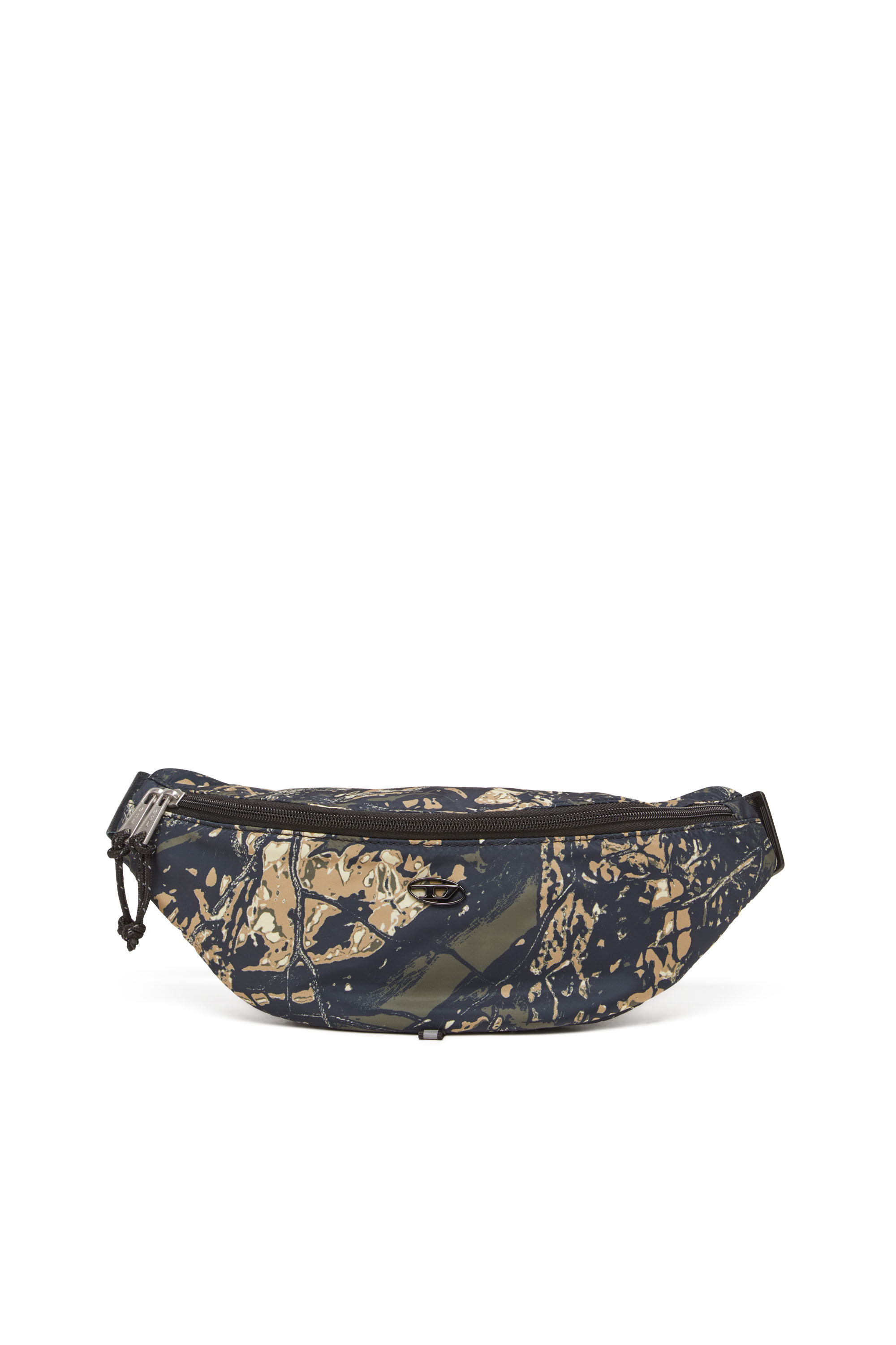 Diesel - D-PACK BELTBAG X, Herren D-Pack-Gürteltasche aus Camouflage-Print-Stoff in Armeegrün - 1