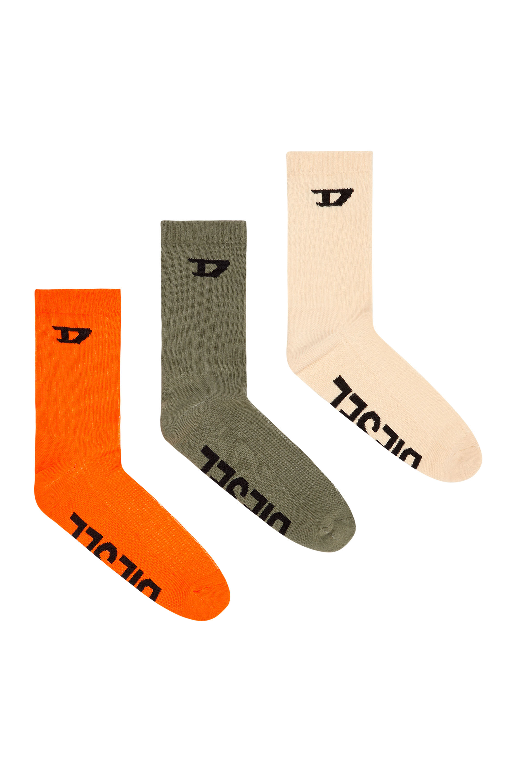 SKM-D-CREW-SPORT-SOCKS, Orange/Grün