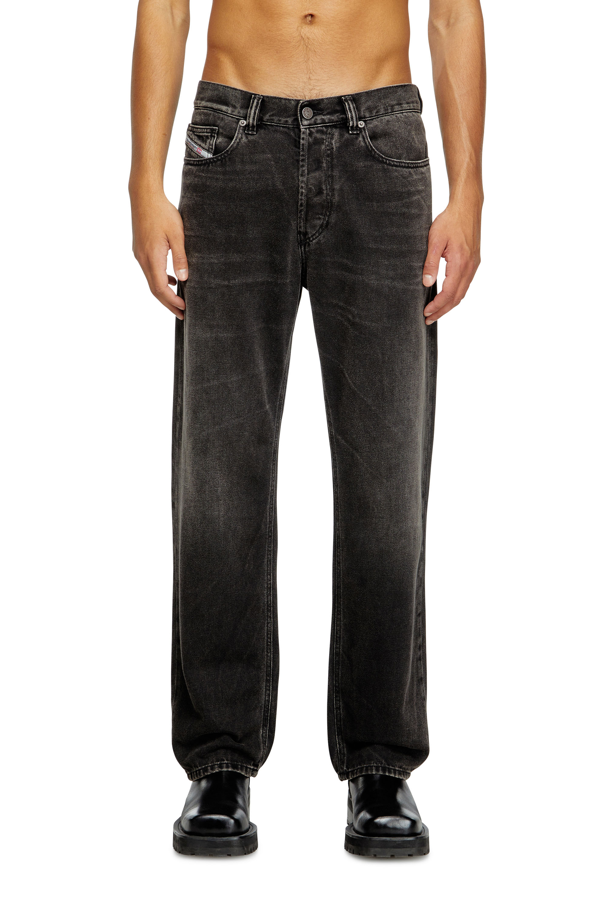 Diesel - Herren Regular Jeans 2024 D-Macs 09J96, Schwarz/Dunkelgrau - 2