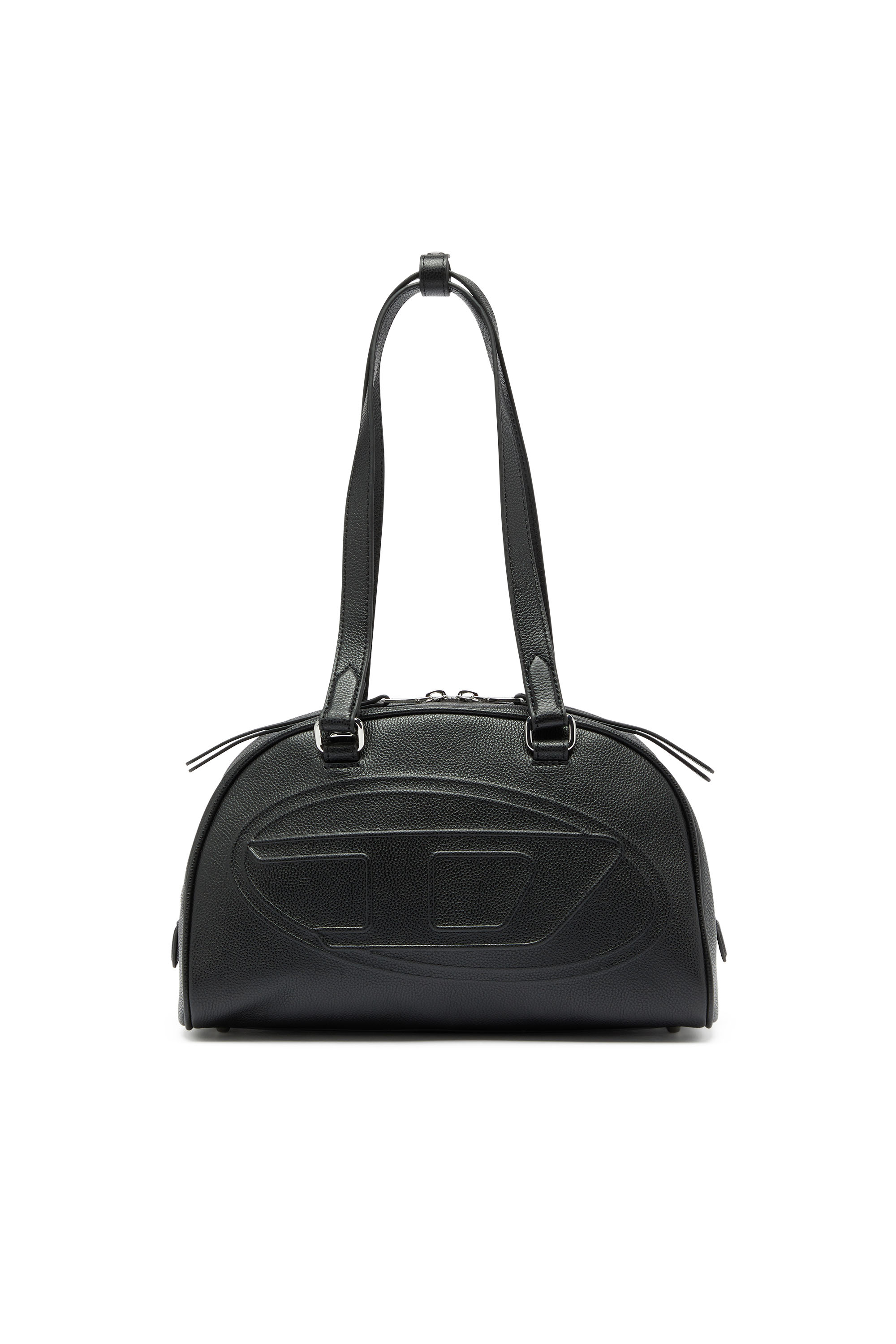 Diesel - 1DR DOME SHOULDER, Unisex 1DR Dome - Boston Bag aus Leder mit gepr&auml;gtem Logo in null - 1