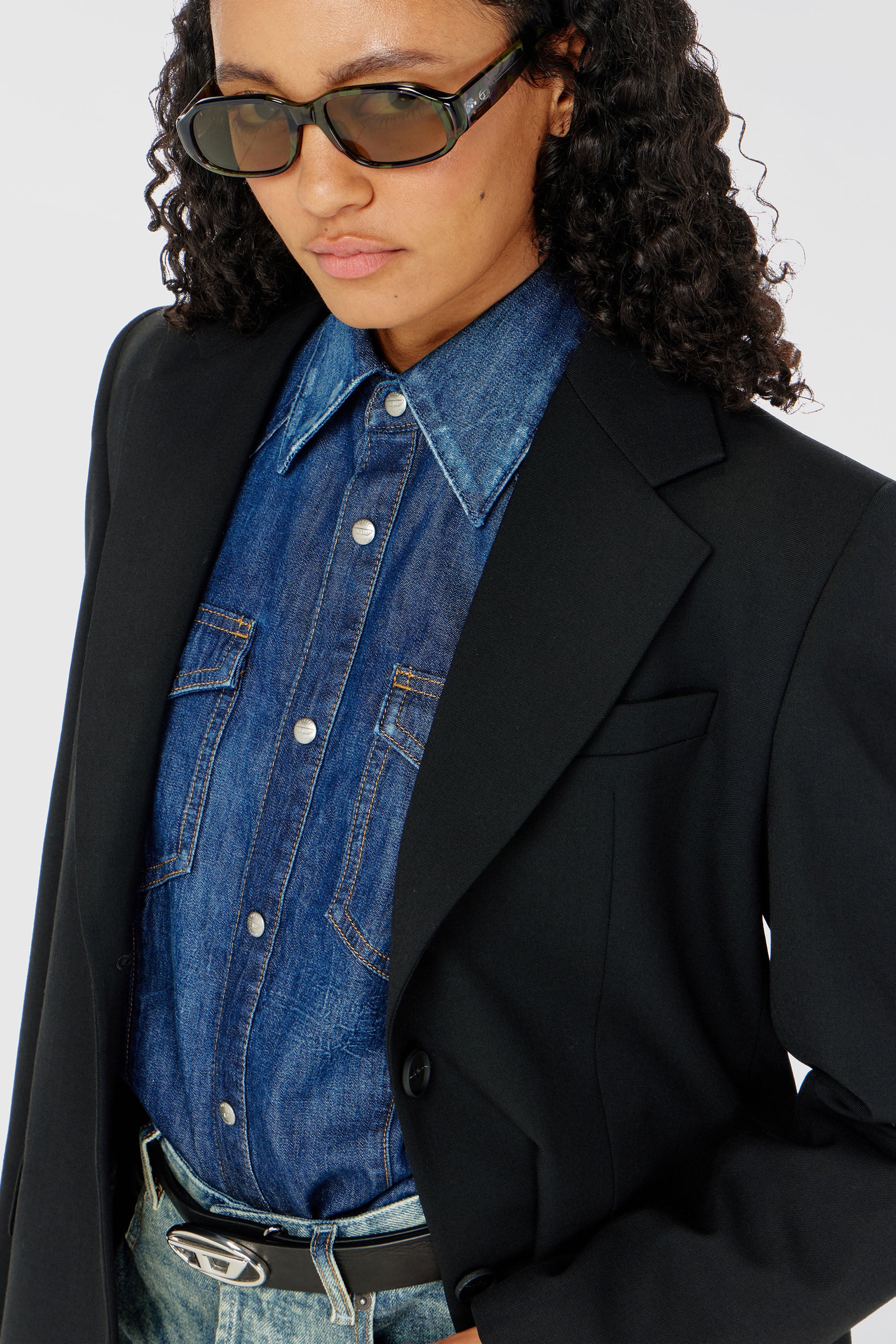 Diesel - G-KESS-R1, Damen Blazer aus Wollmischung in Schwarz - 5