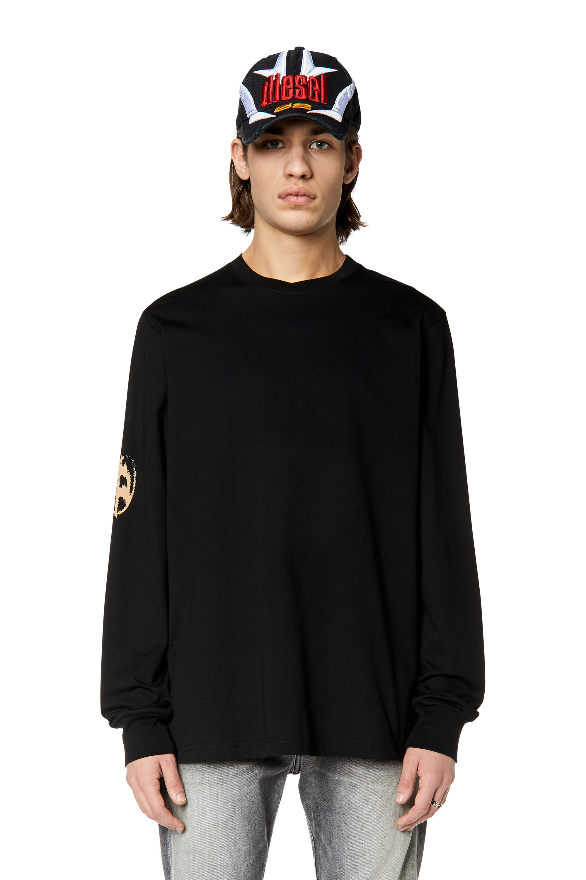 Diesel - T-JUST-LS-G3, Schwarz - Image 1