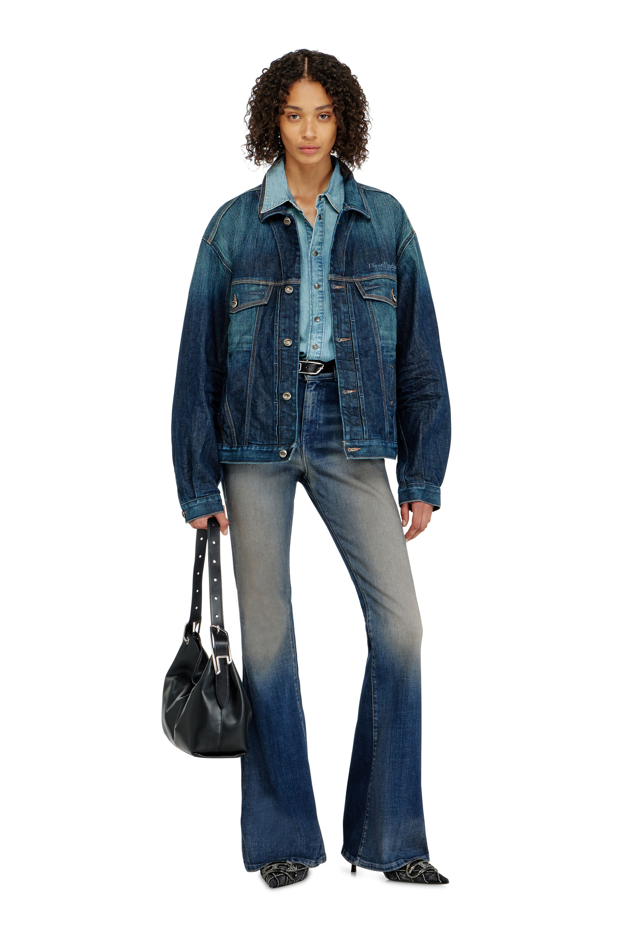 Diesel - Damen Bootcut Jeans 1973 D-Partt 09P67, Dunkelblau - 1