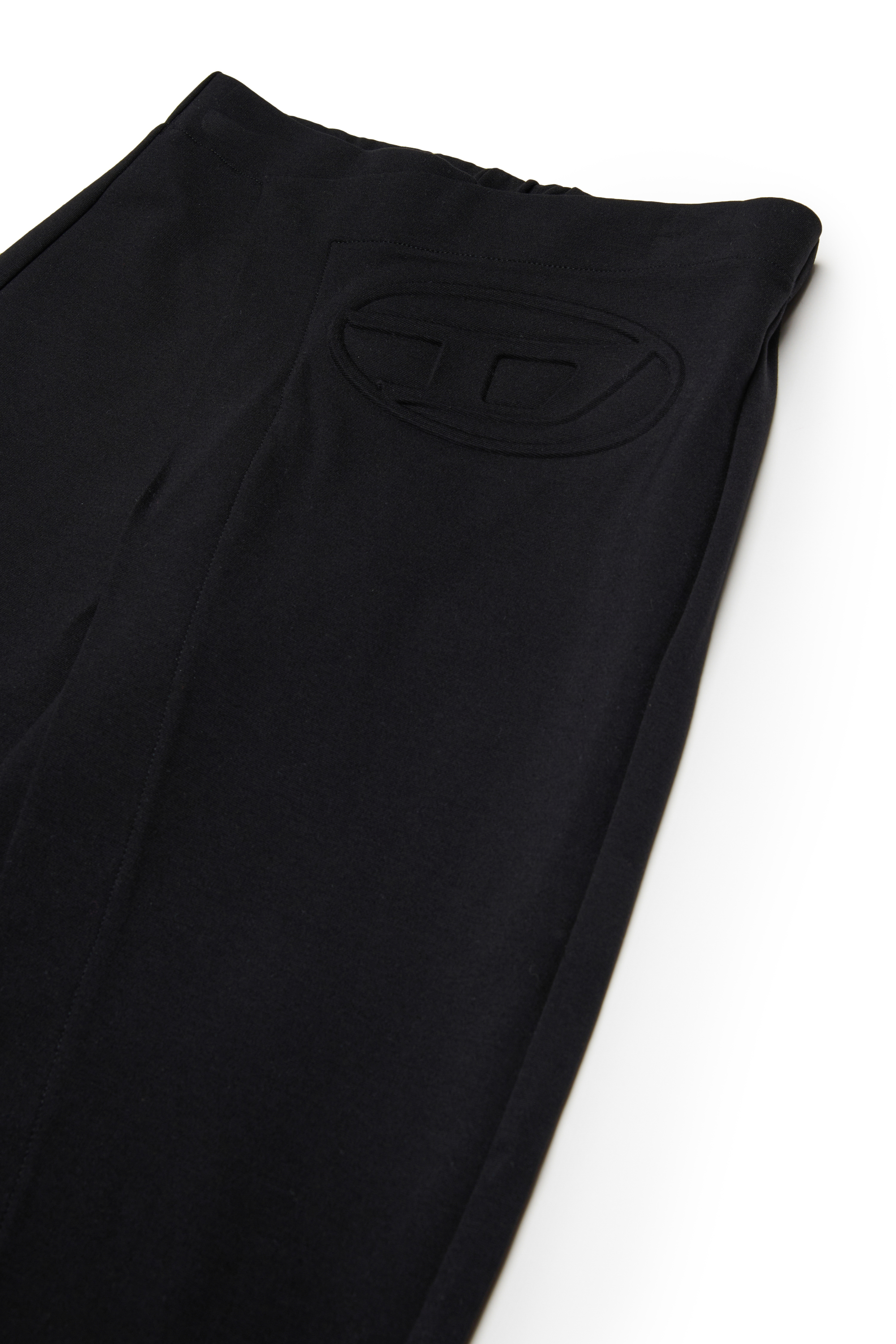 Diesel - PEGILSY, Damen Wickelhose mit großem Oval D-Logo in Schwarz - 3