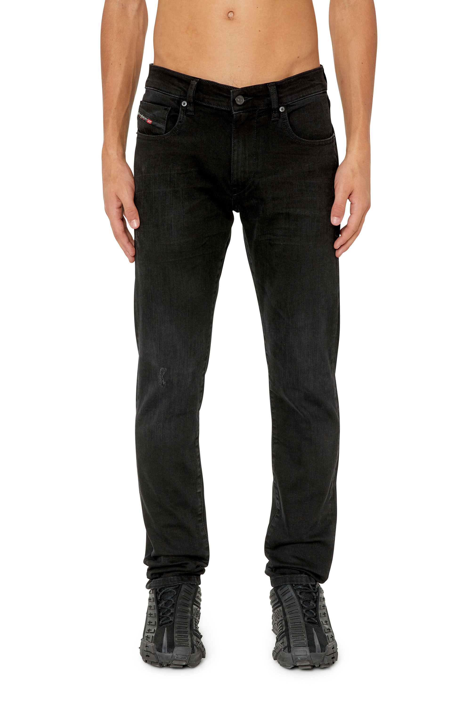 Diesel - Slim Jeans 2019 D-Strukt 0TFAS, Black/Dark grey - Image 1