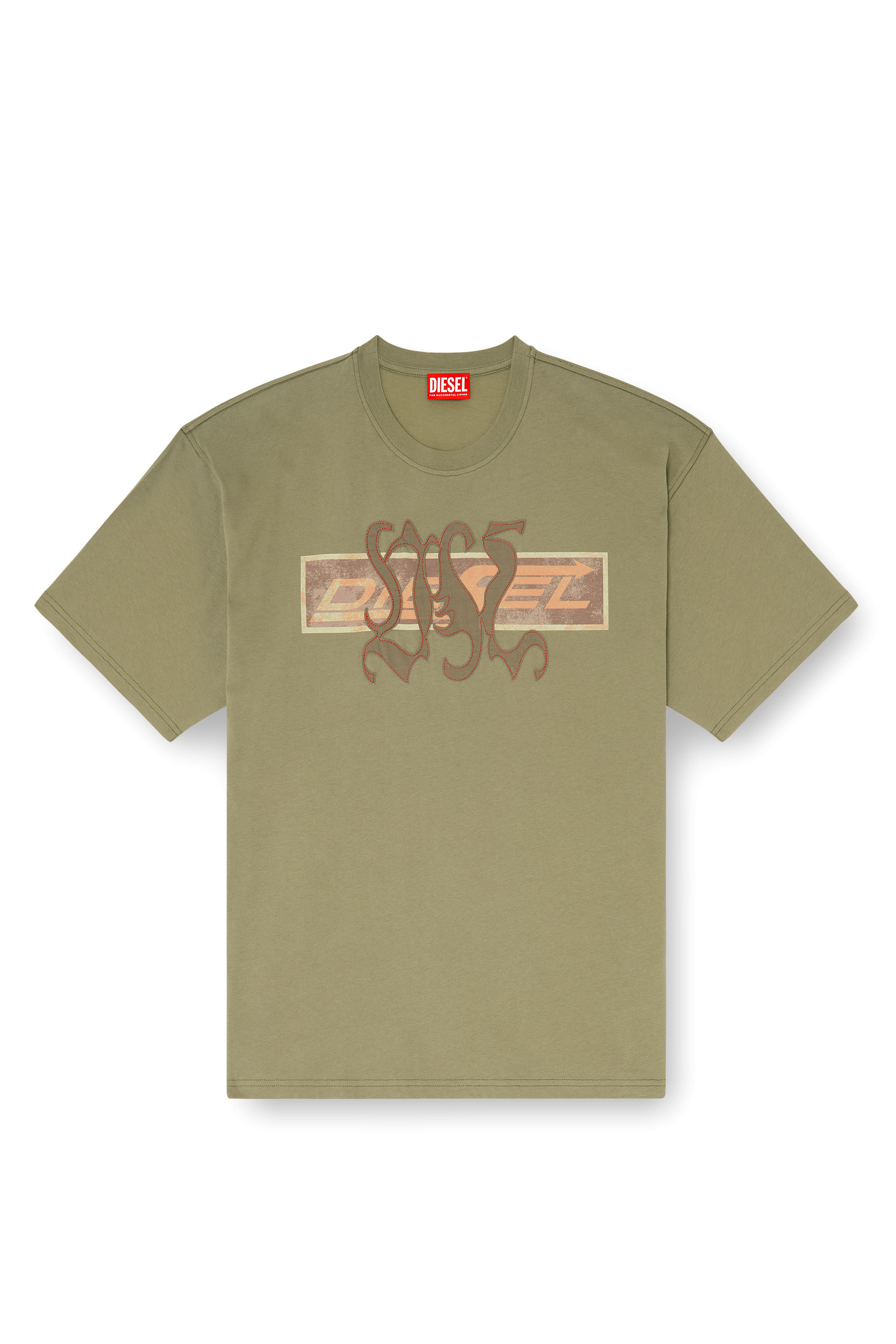 Diesel - T-BOXT-AA17, Herren T-shirt mit printed Graphic und patches in null - 2