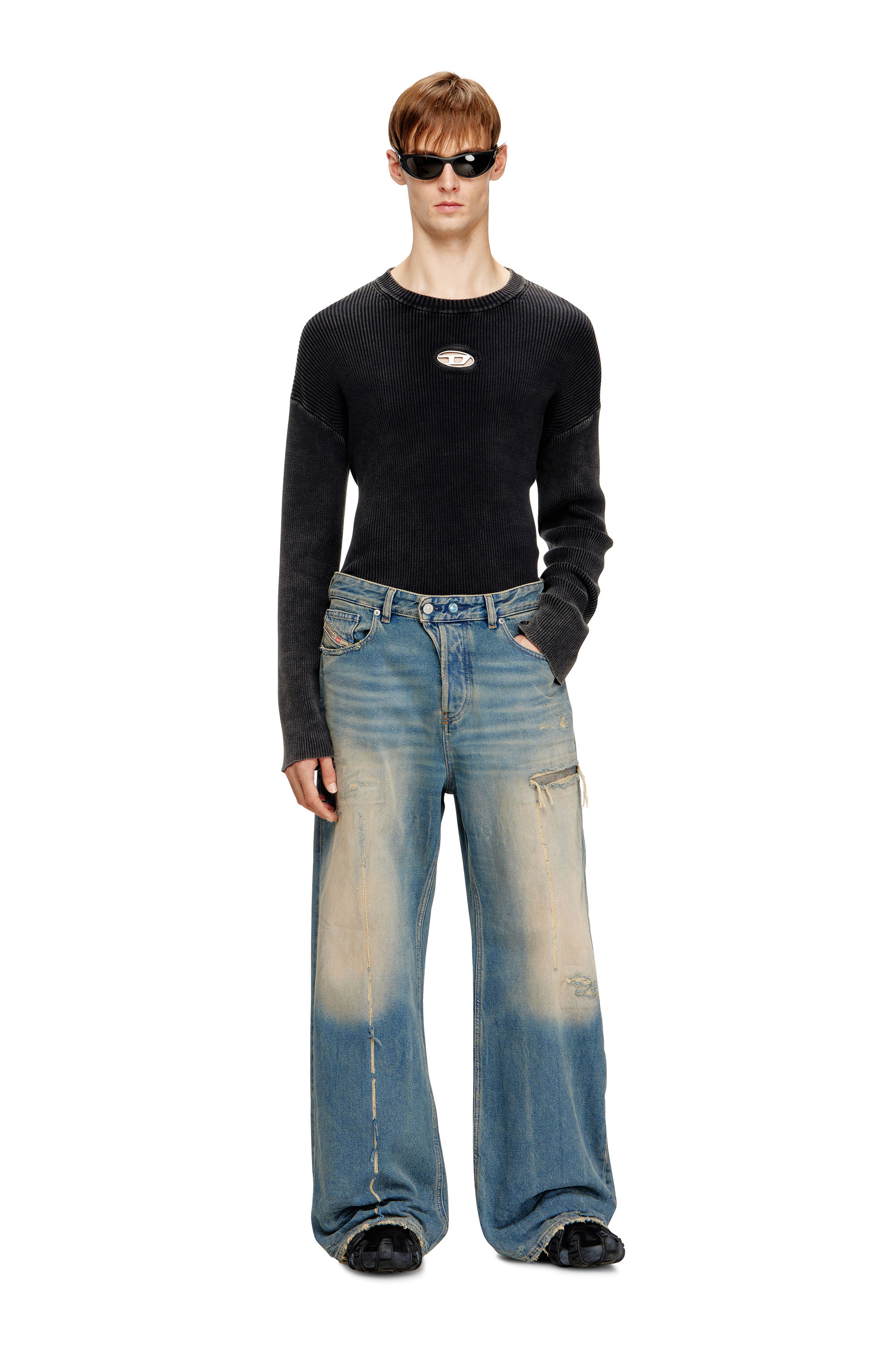 Diesel - Damen Relaxed Jeans 1996 D-Sire 09N29, Mittelblau - 7