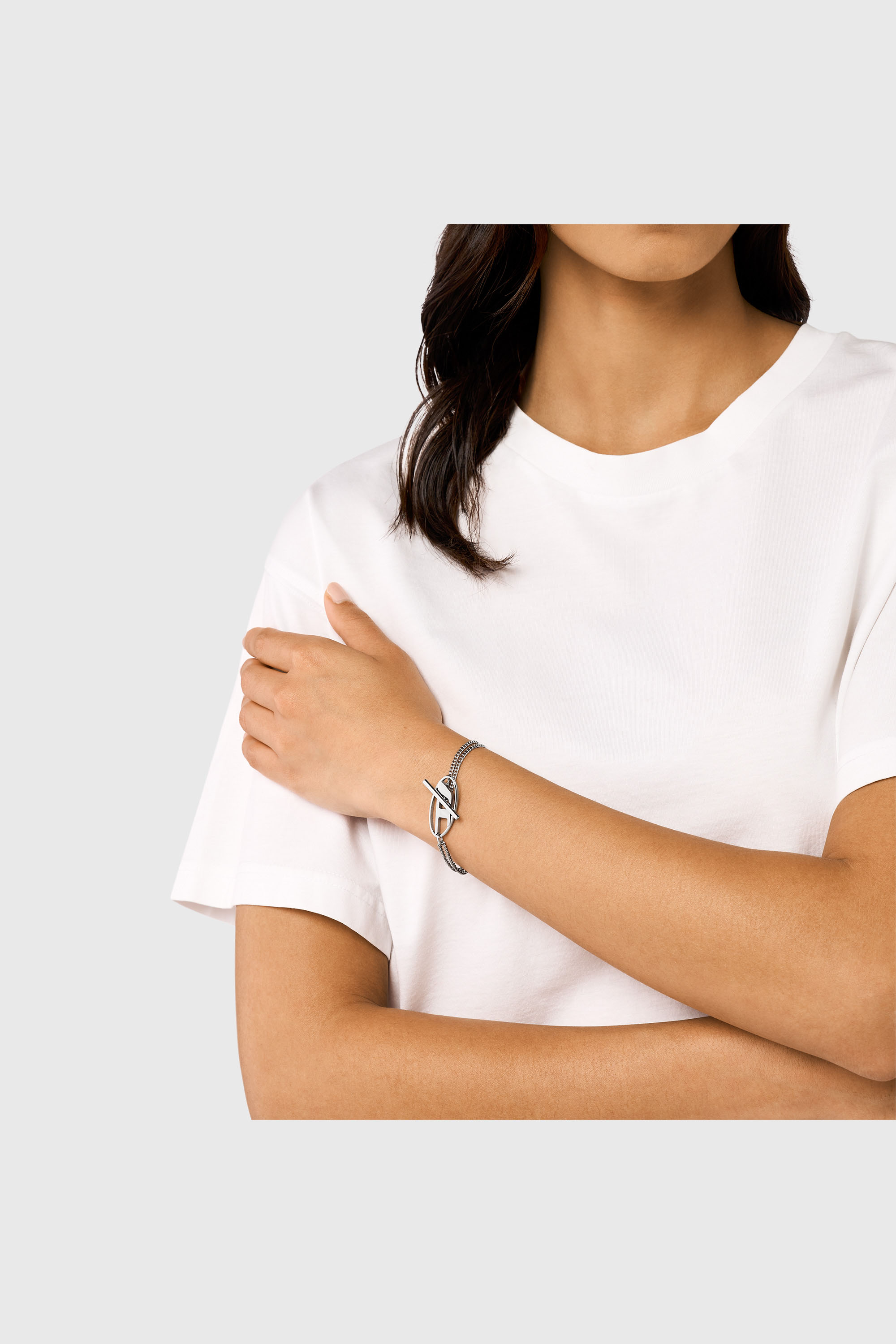 Diesel - DX1535040, Unisex Kettenarmband aus Edelstahl in Silber - 3