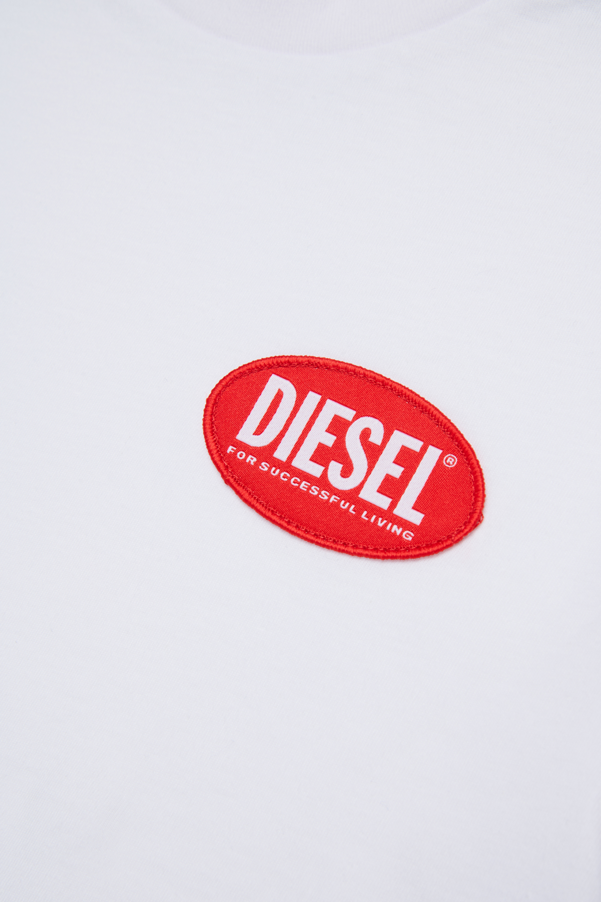 Diesel - TPATCH OVER, Herren Baumwoll-T-Shirt mit Aufnäher in Weiß - 4