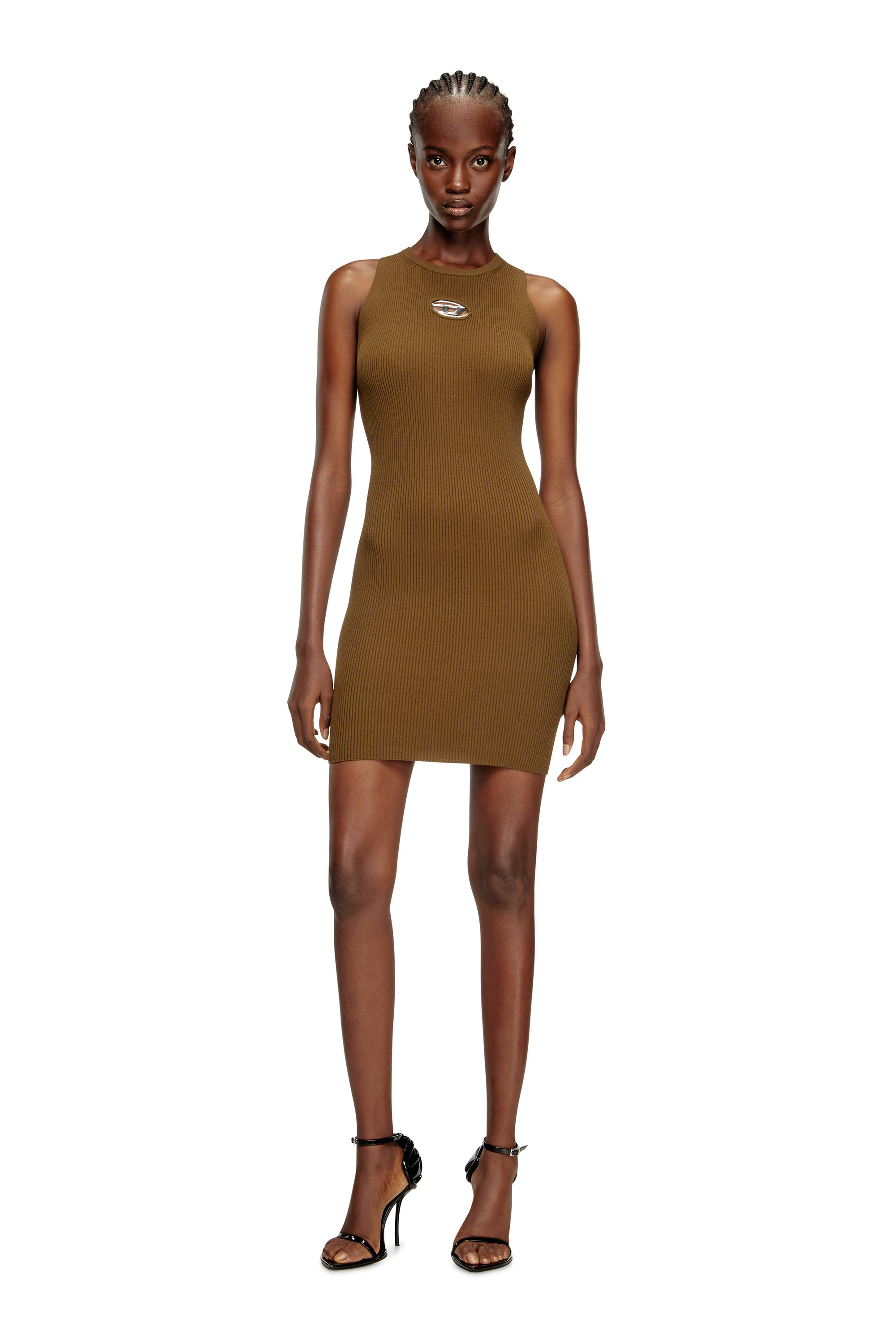 Diesel - M-CADDIX, Damen Ärmelloses Kleid aus Rippstrick in null - 2