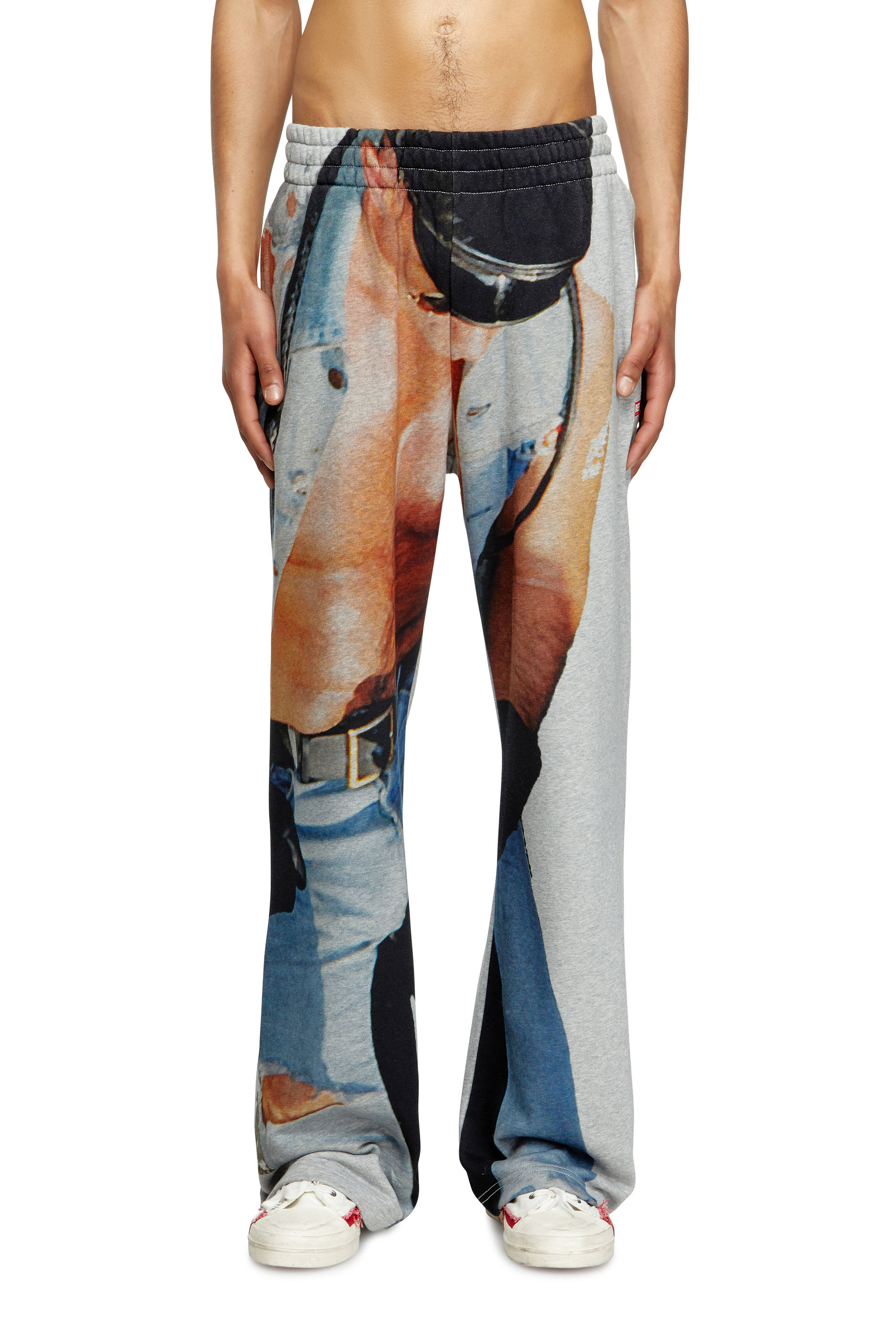Diesel - PR-P-MARTAINS-TOM25, Unisex Sweathose mit Grafik-Print in Grau - 2