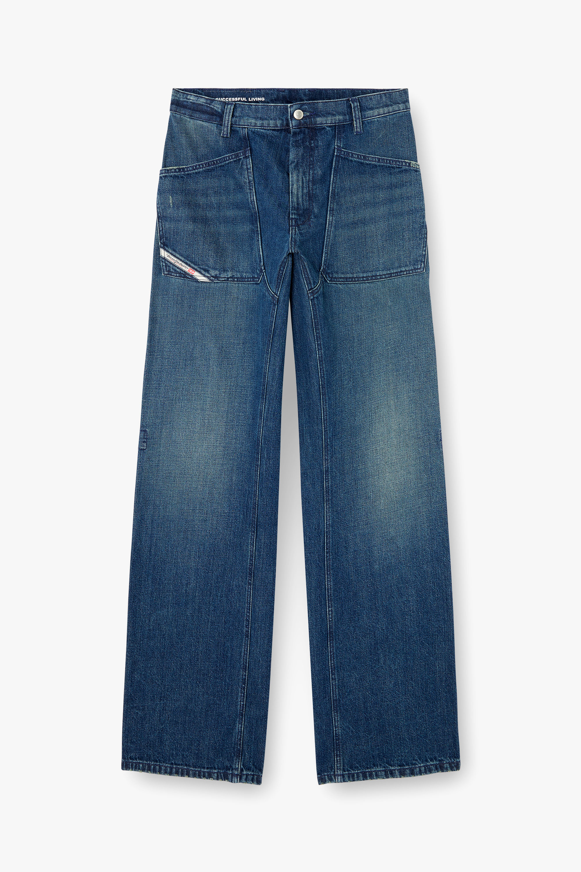 Diesel - Herren Relaxed Jeans D-Zeta 0DBDS, Dunkelblau - 3