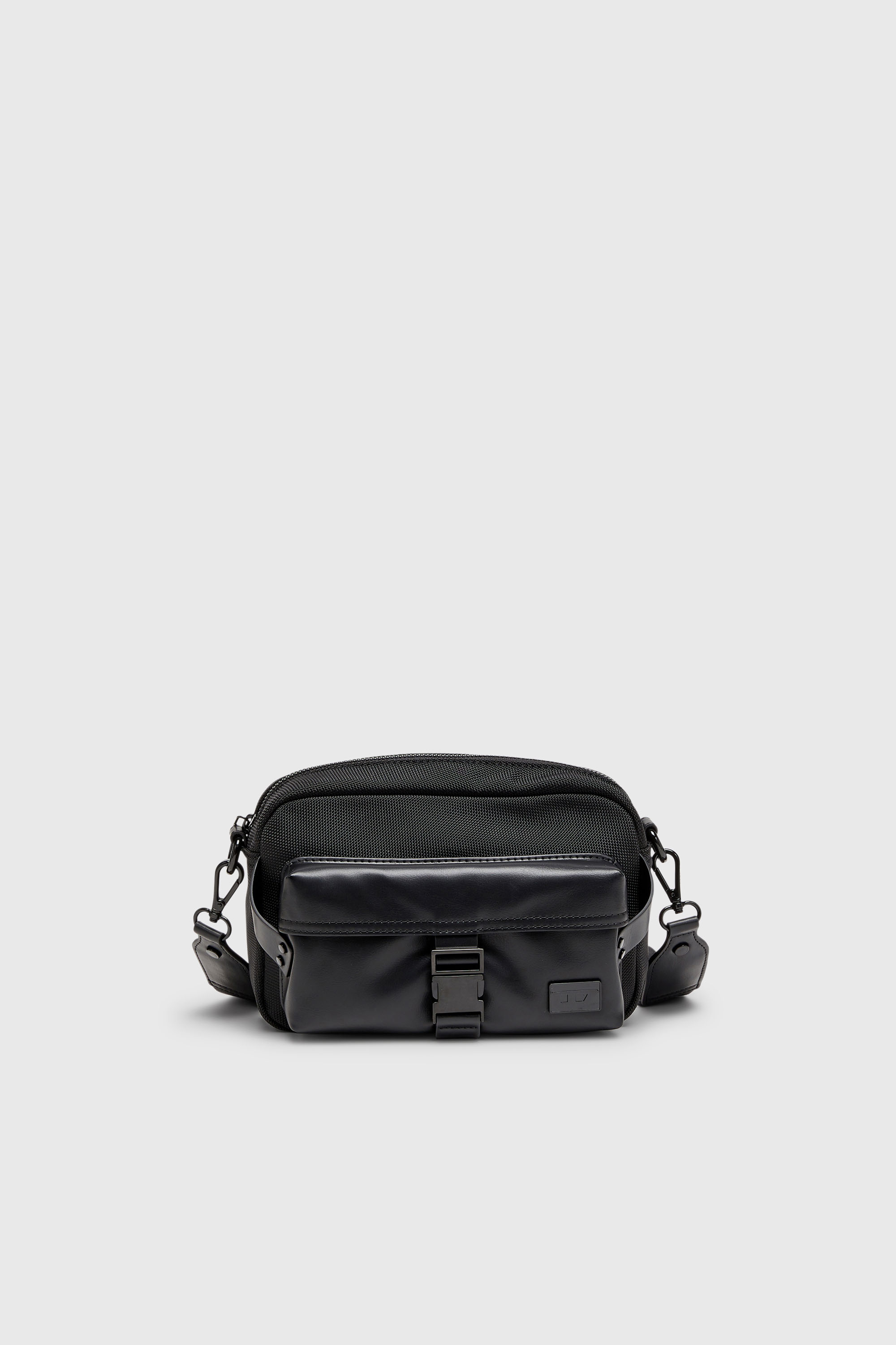 Diesel - MULTI-PKTS CAMERA BAG X, Unisex's Multi-Pkts - Crossbody bag in nylon with flap pocket in Black - 1