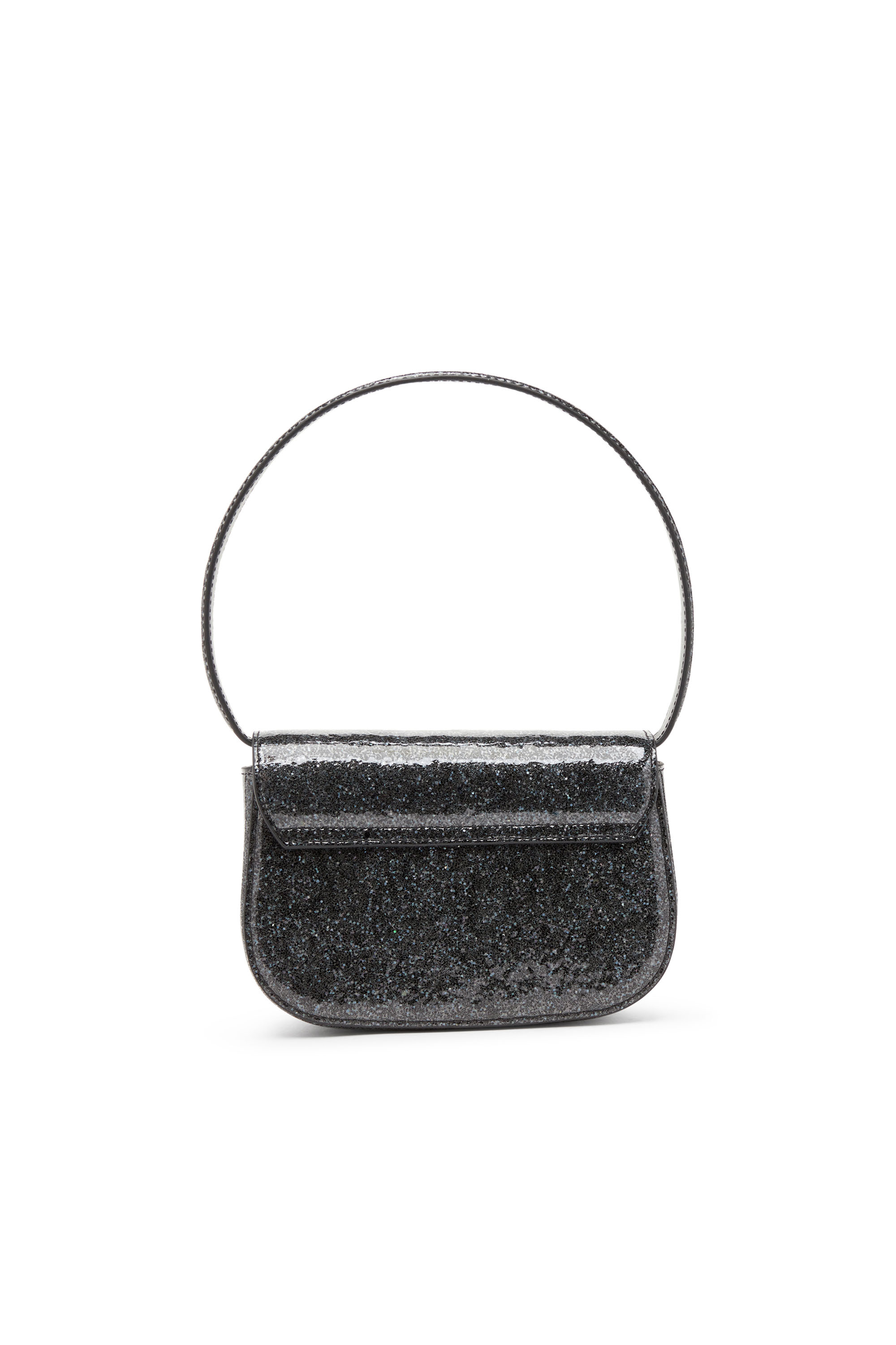 Diesel - 1DR, Damen 1DR-Kultige Schultertasche mit Macro-Glitter in Schwarz - 2